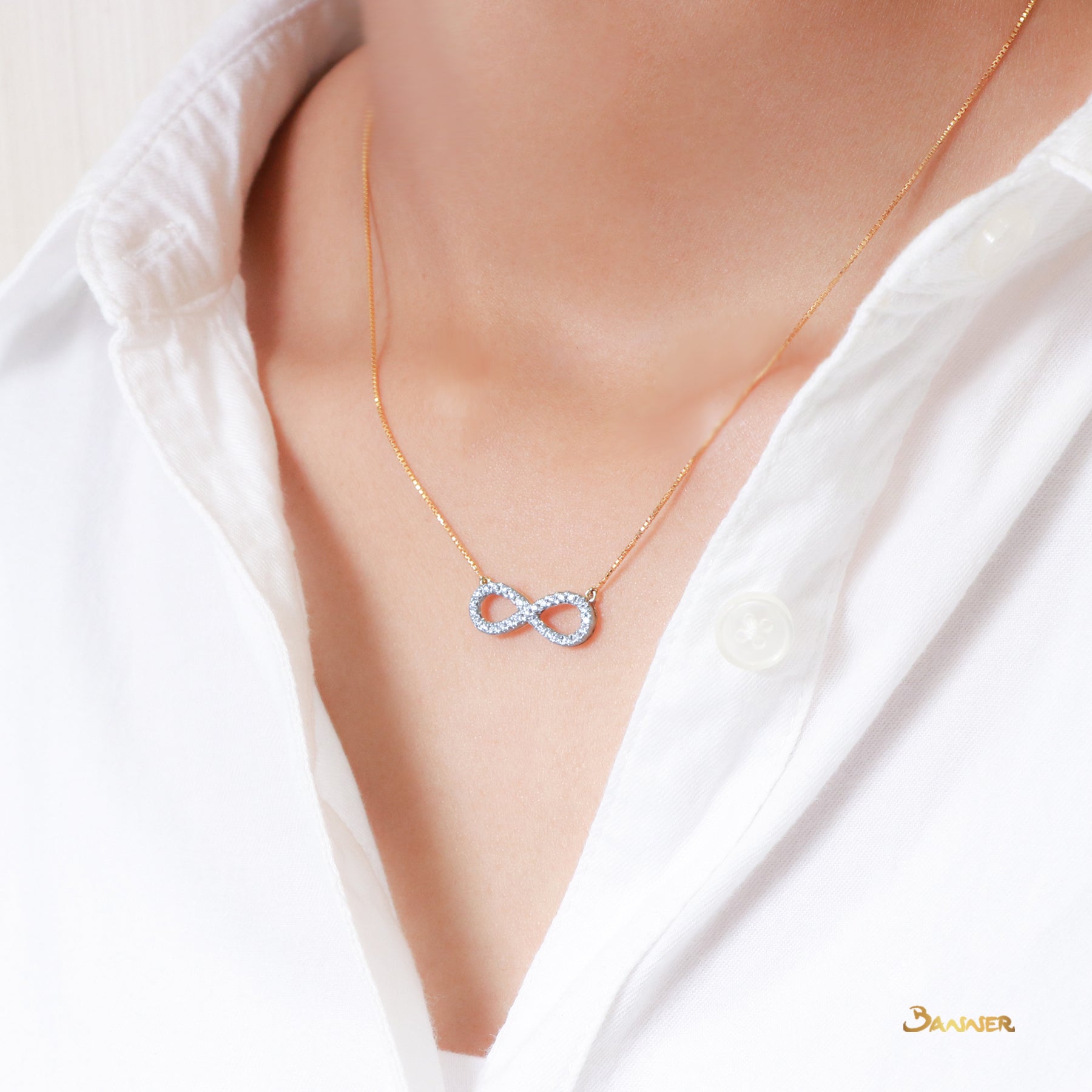 Infinity Diamond Necklace