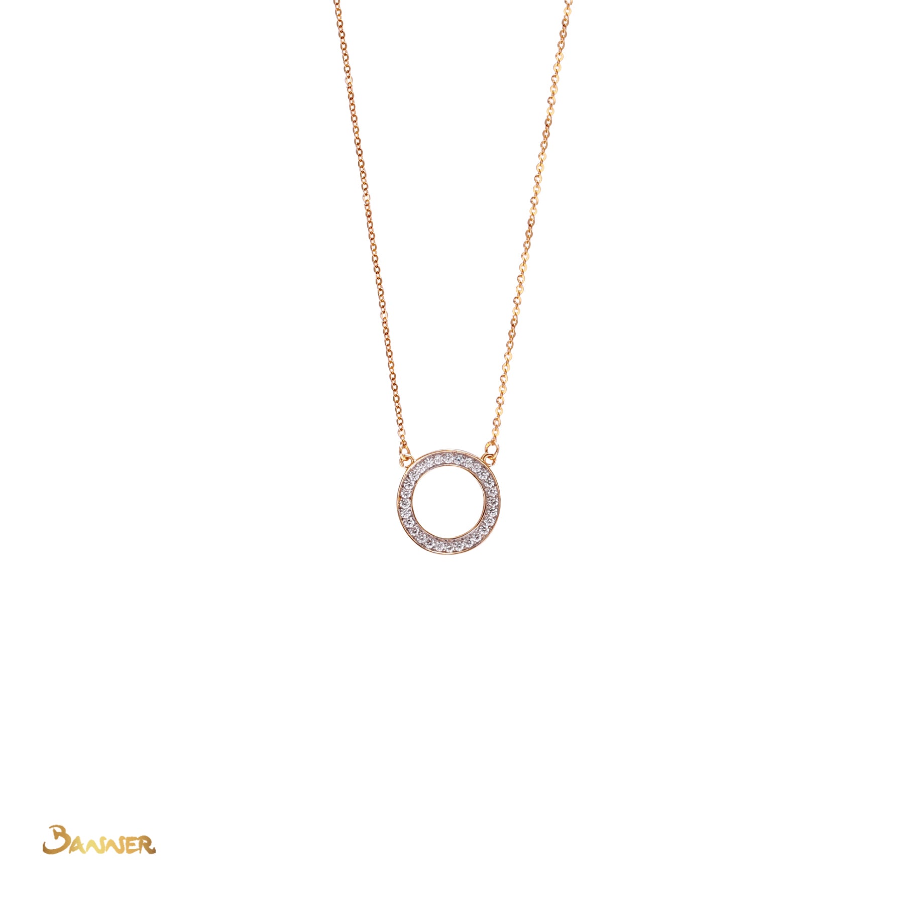 Diamond Circle Necklace