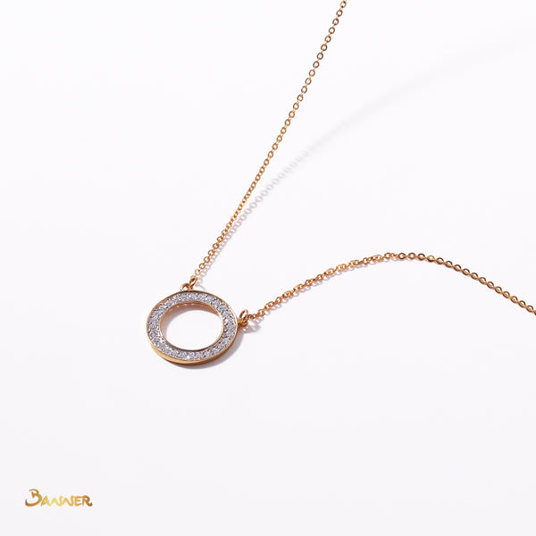 Circle Diamond Necklace(B)