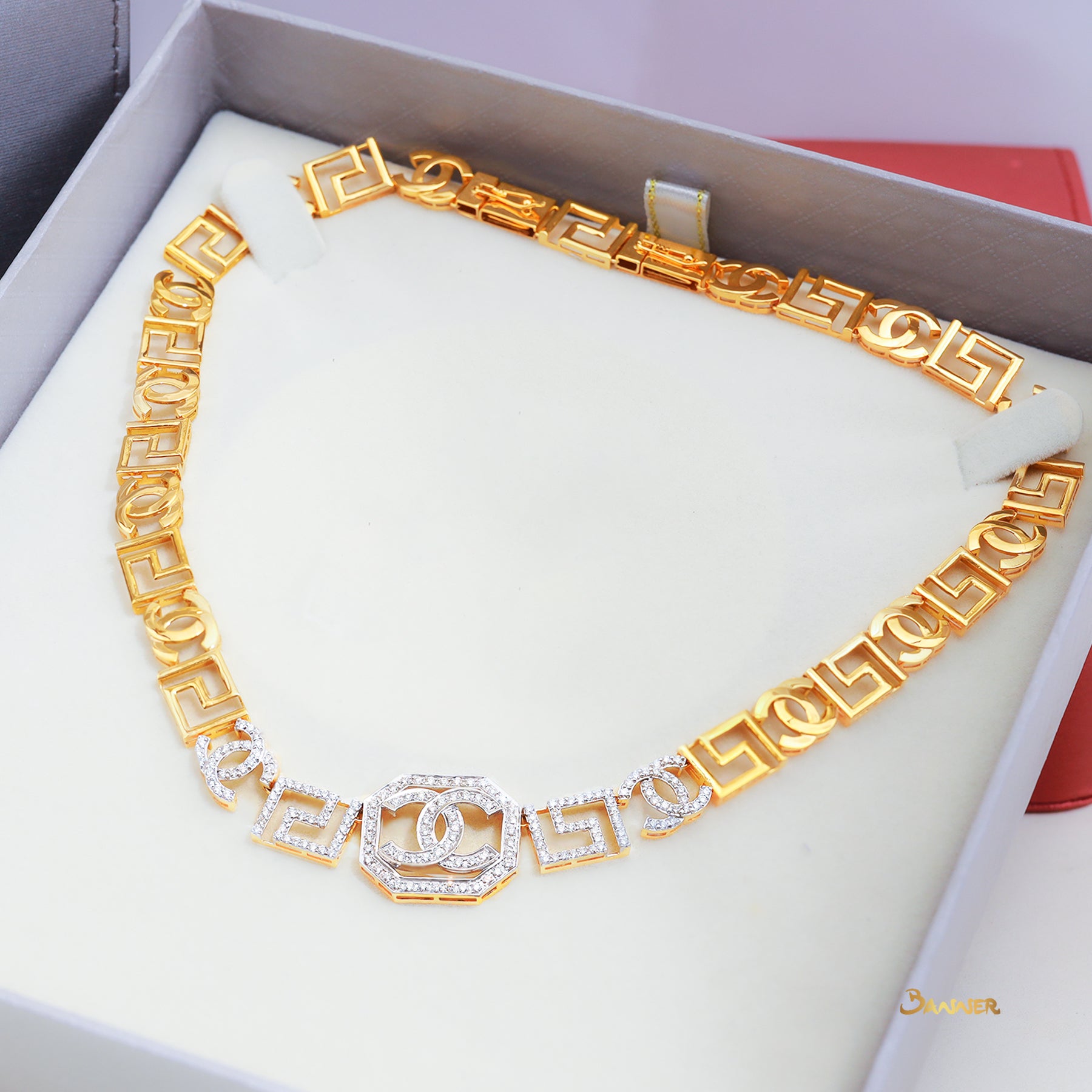 Diamond Chanel Necklace ( 2.145 c.t.s )