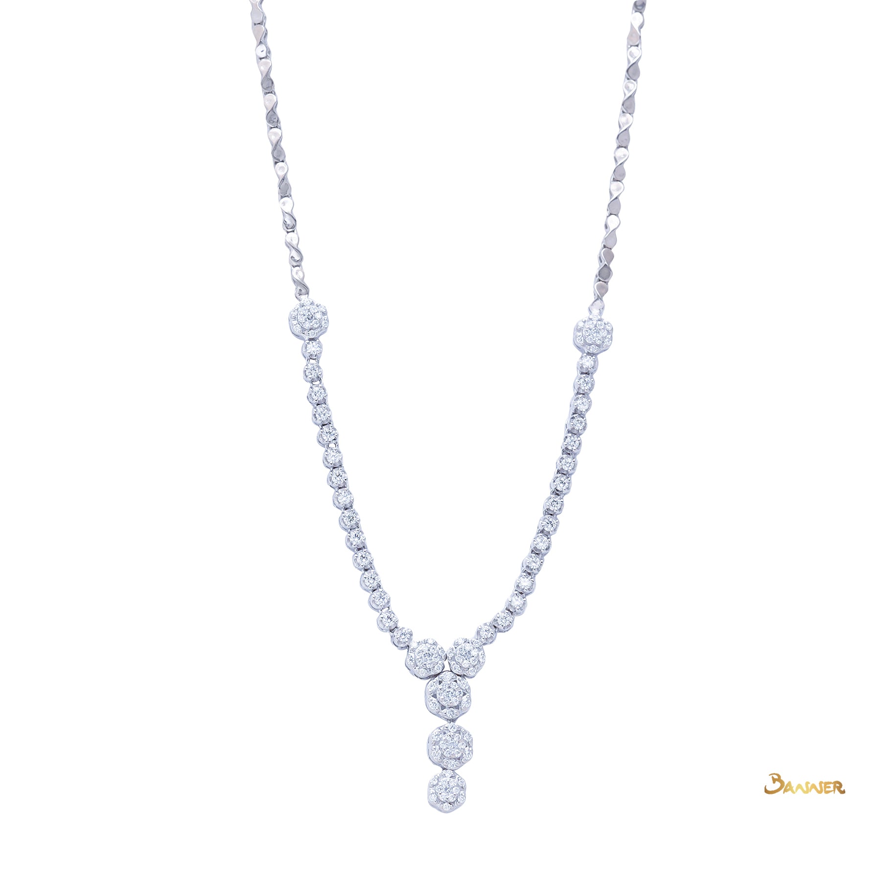 Diamond Invisiable Necklace (Half)