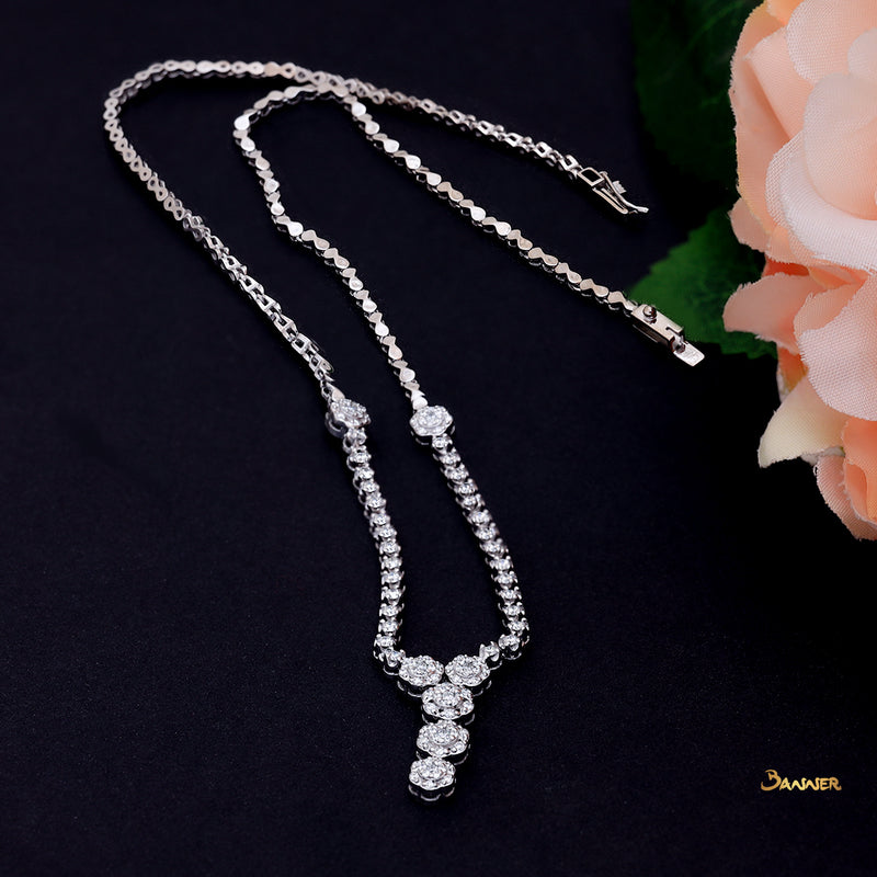 Diamond Invisiable Necklace (Half)