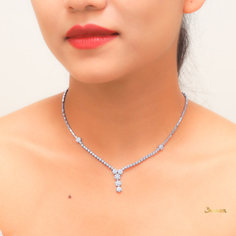 Diamond Invisiable Necklace (Half)