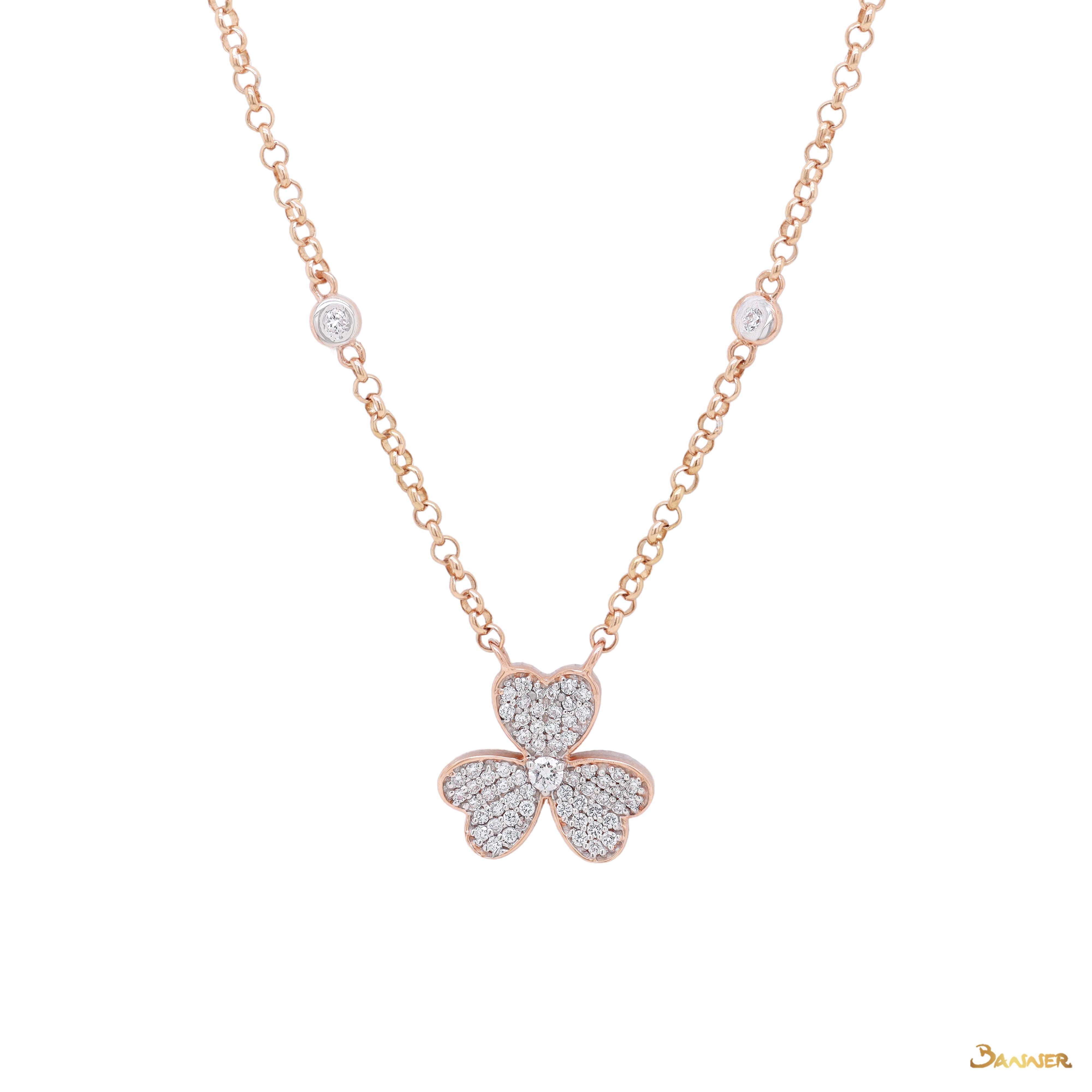 Diamond Clover Necklace(B)