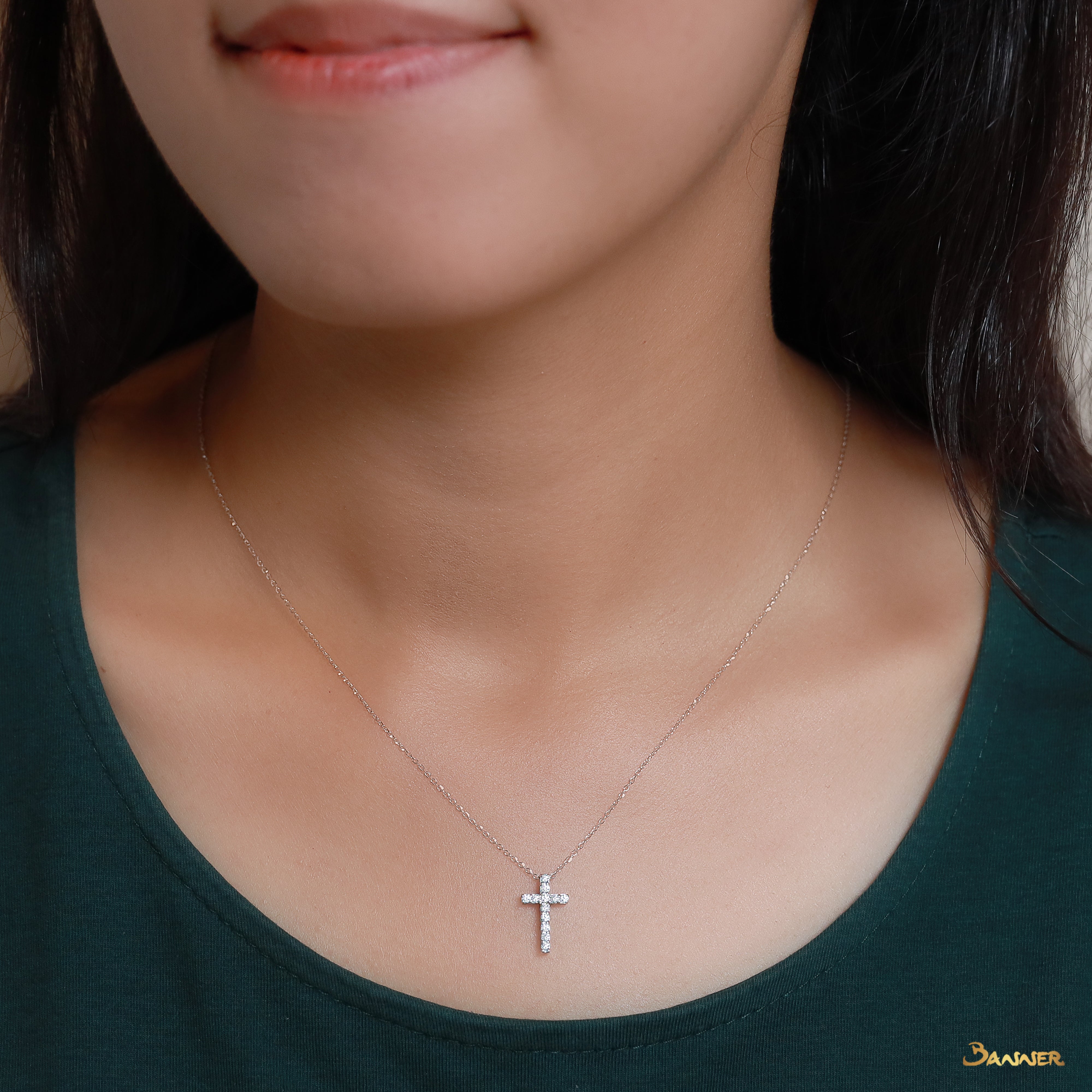 Diamond Cross Necklace(B)