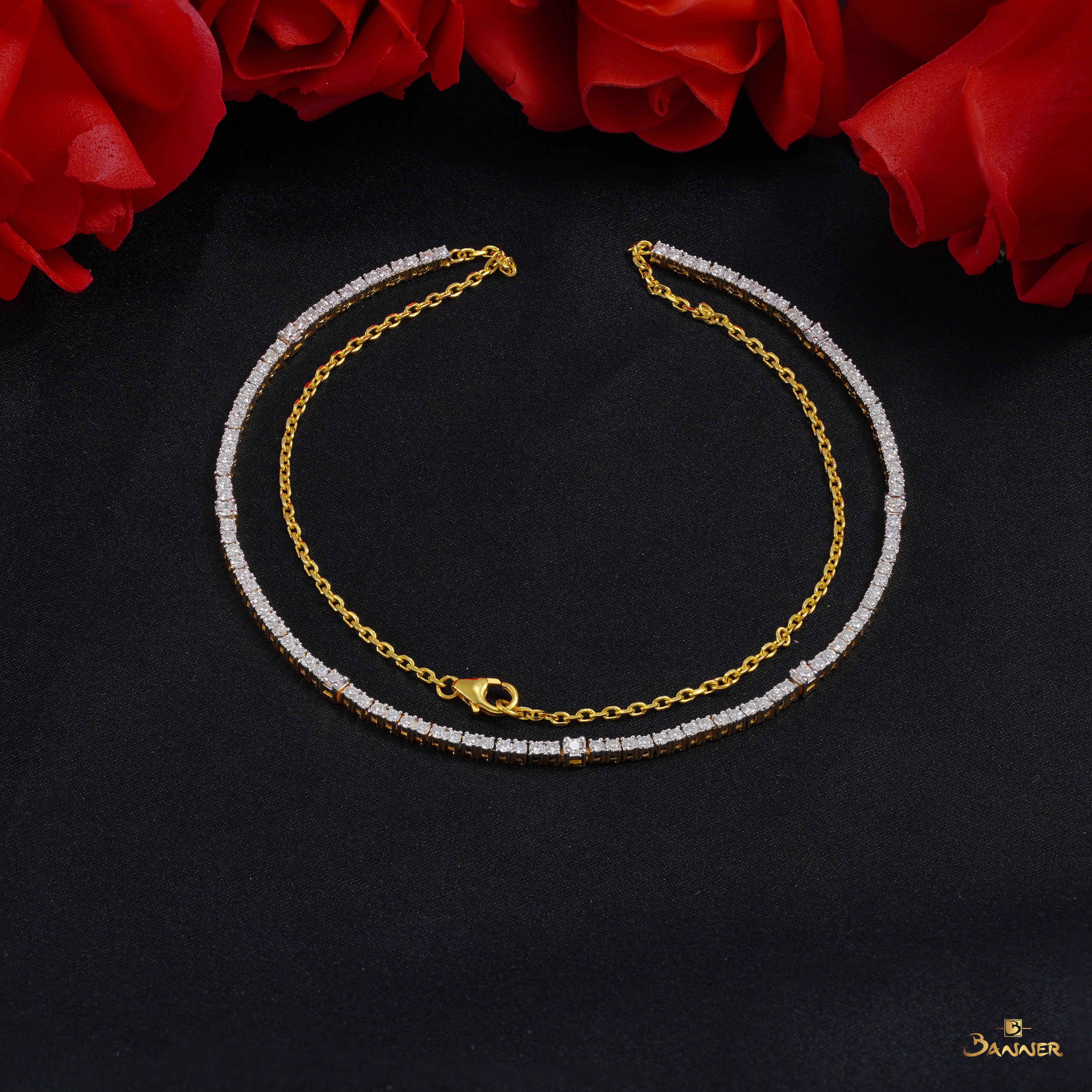 Diamond Tennis Necklace (B)