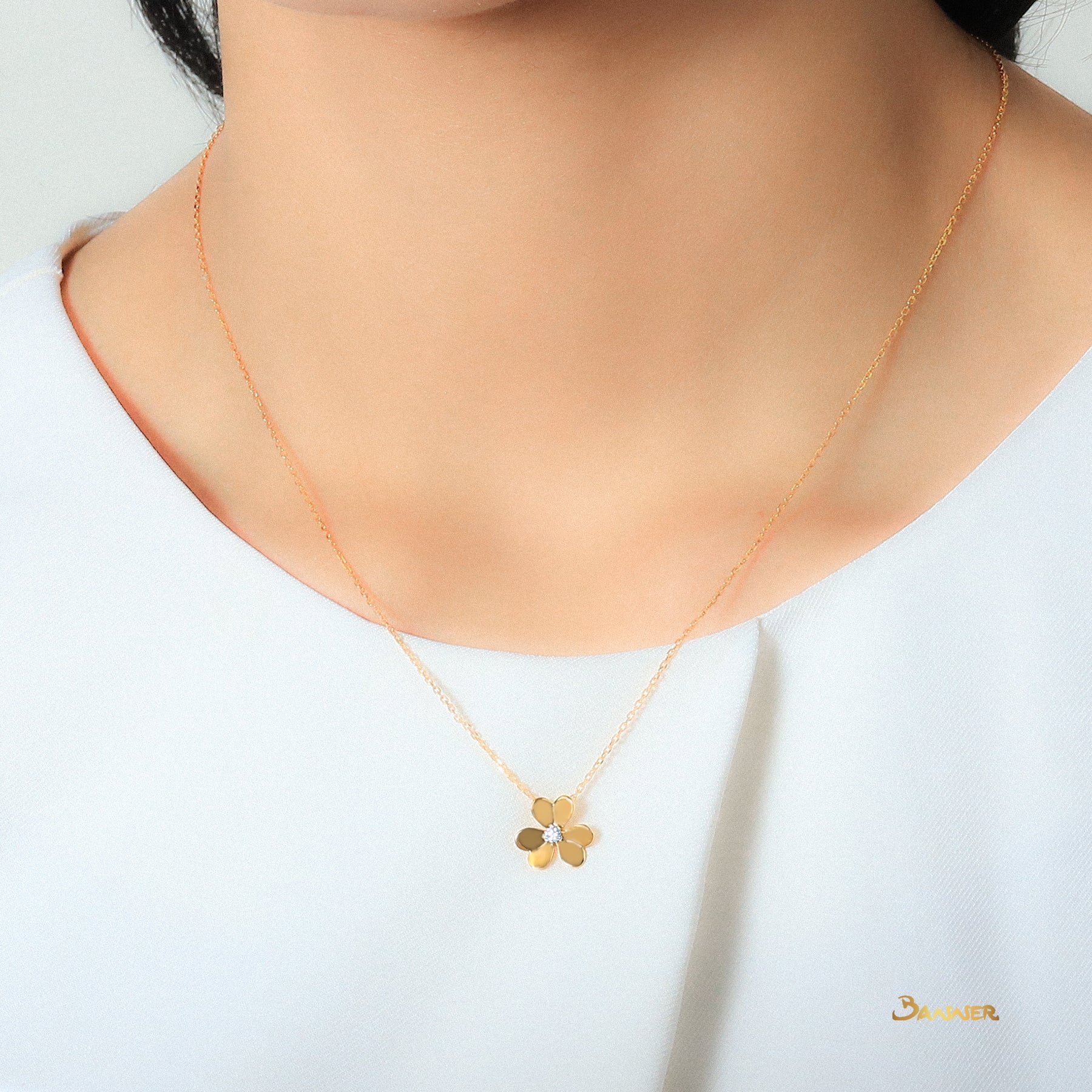 Diamond Clover Necklace