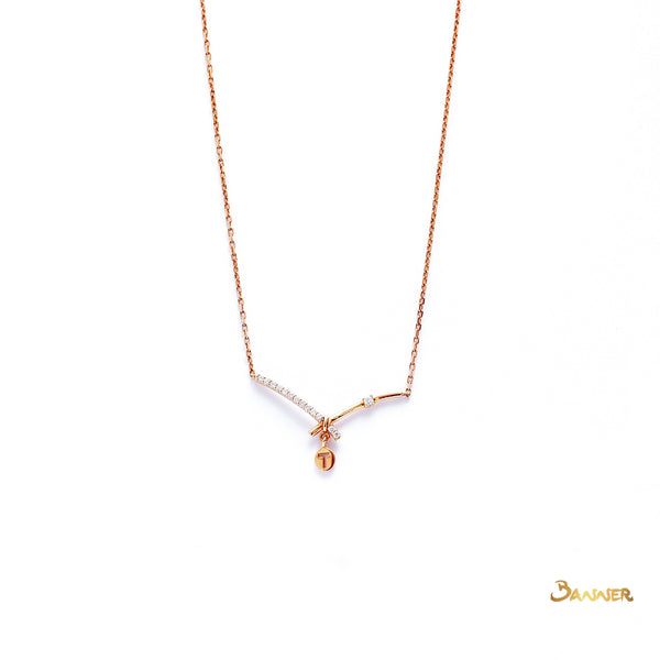 Diamond Initial Necklace (0.136 ct. t.w.) (Customizable)