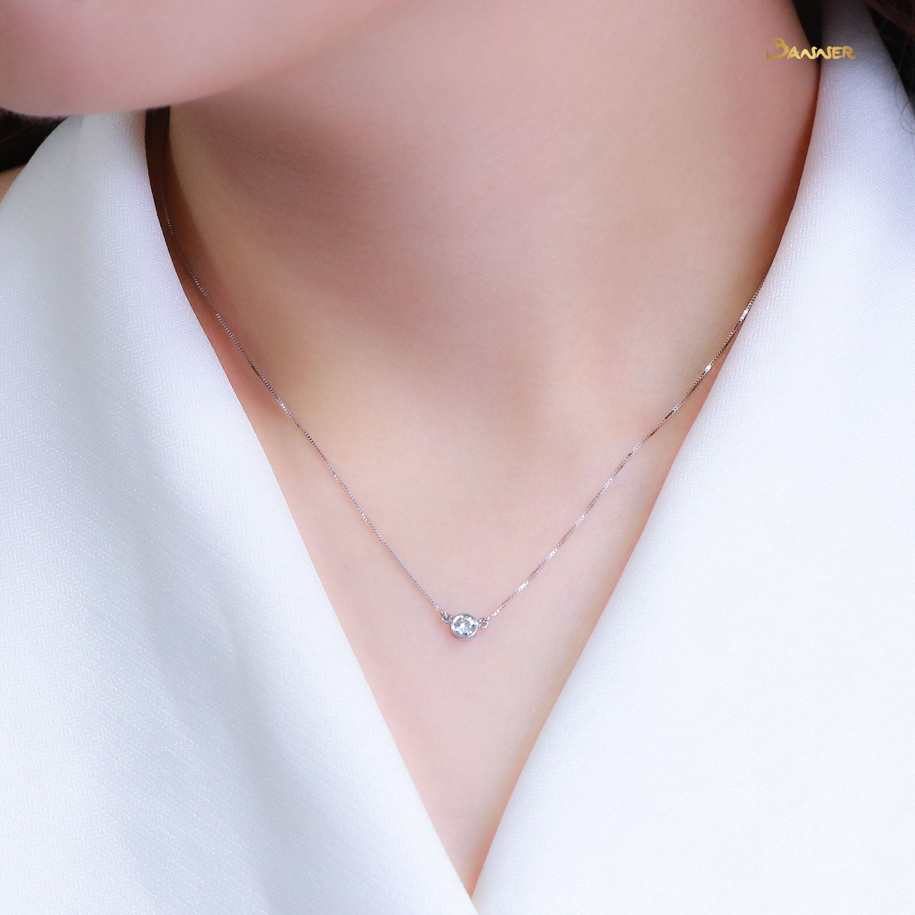 Diamond Solitaire Necklace