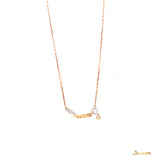 Diamond and Rose Gold Necklace (Customizable)