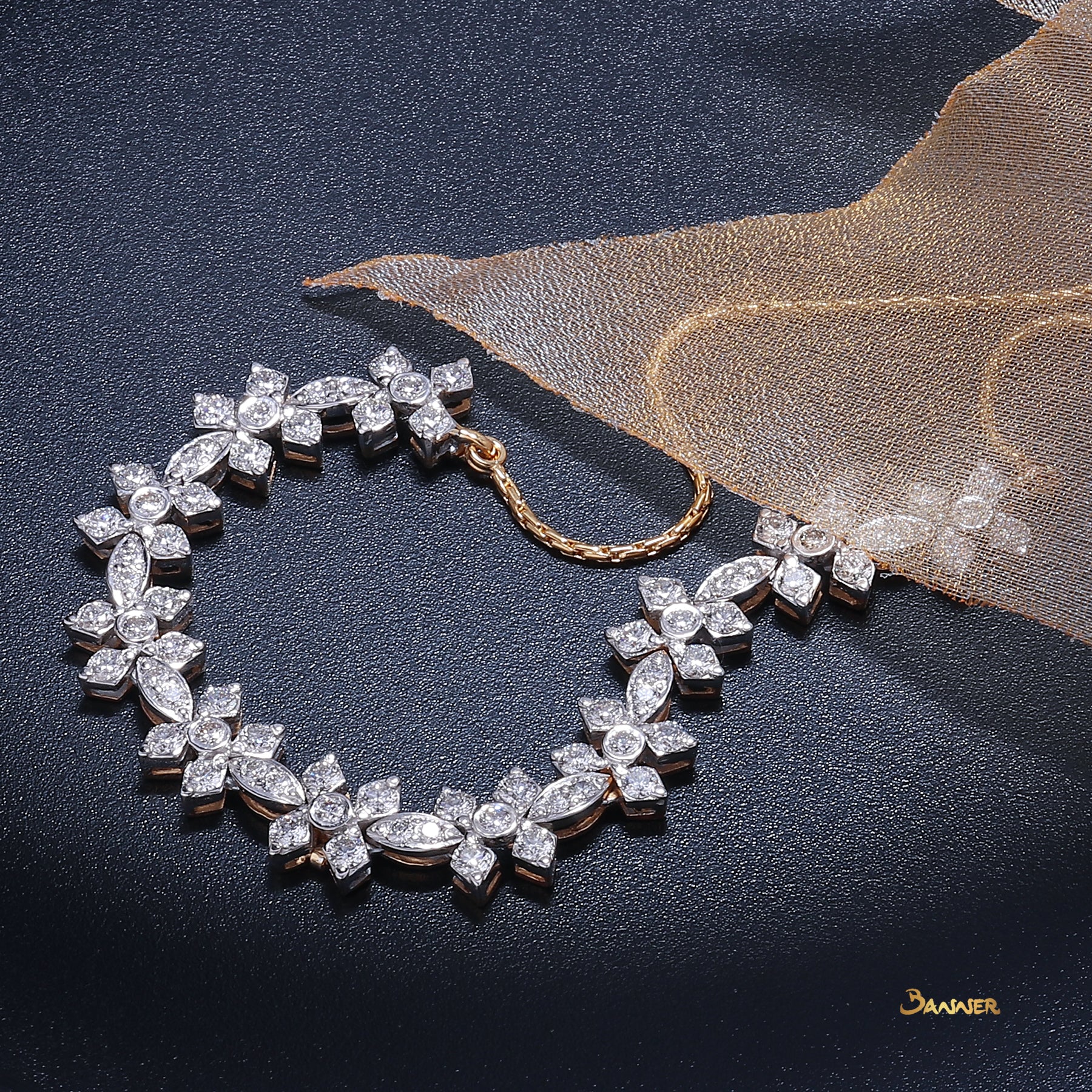 Diamond Flower Necklace