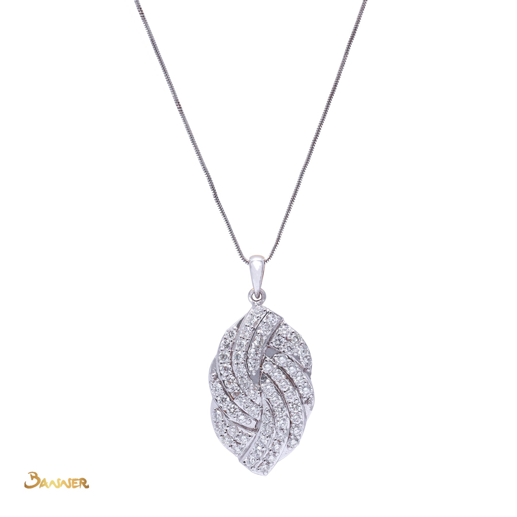 Diamond Leaf Pendant (4 ct. t.w.)