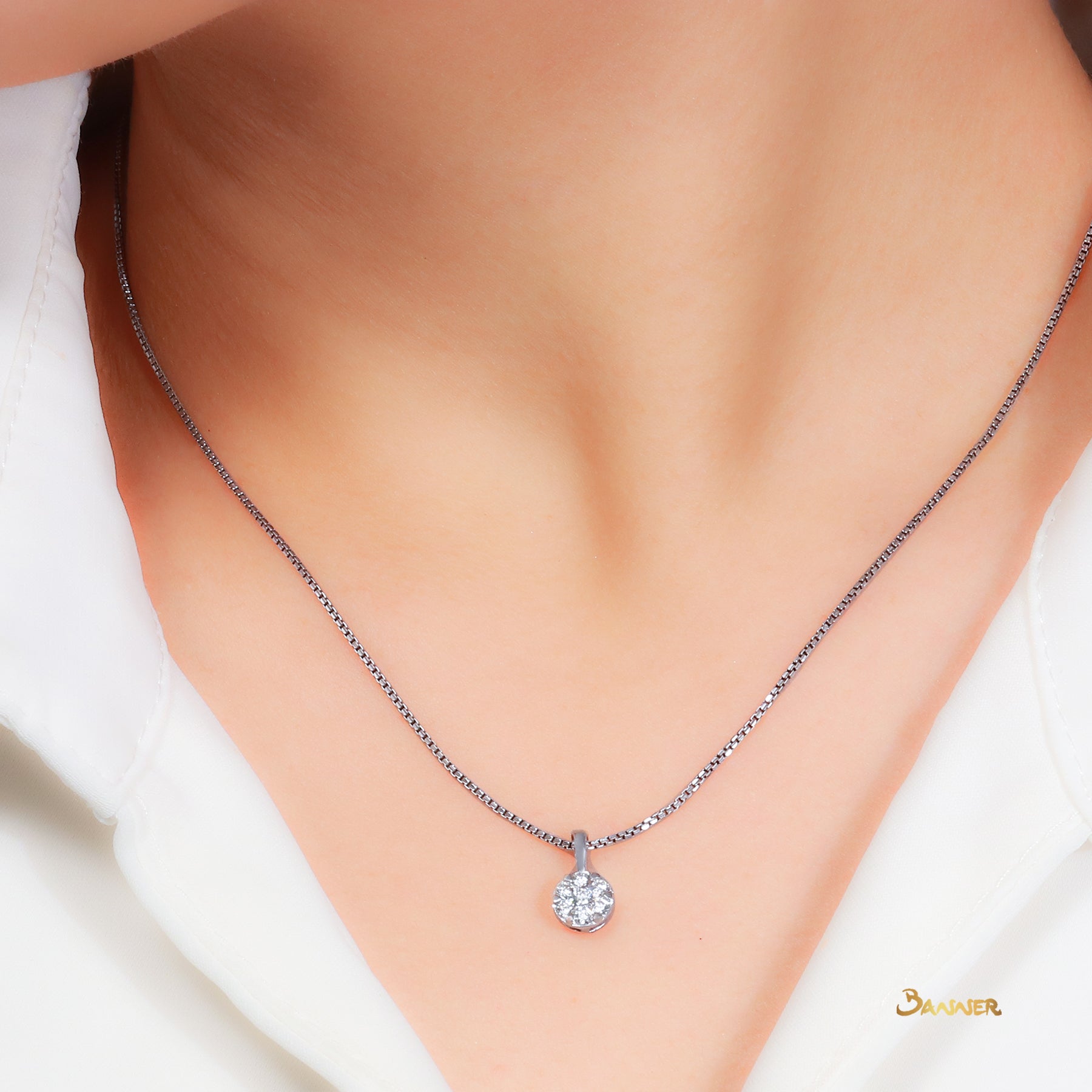 Diamond Invisiable Pendant