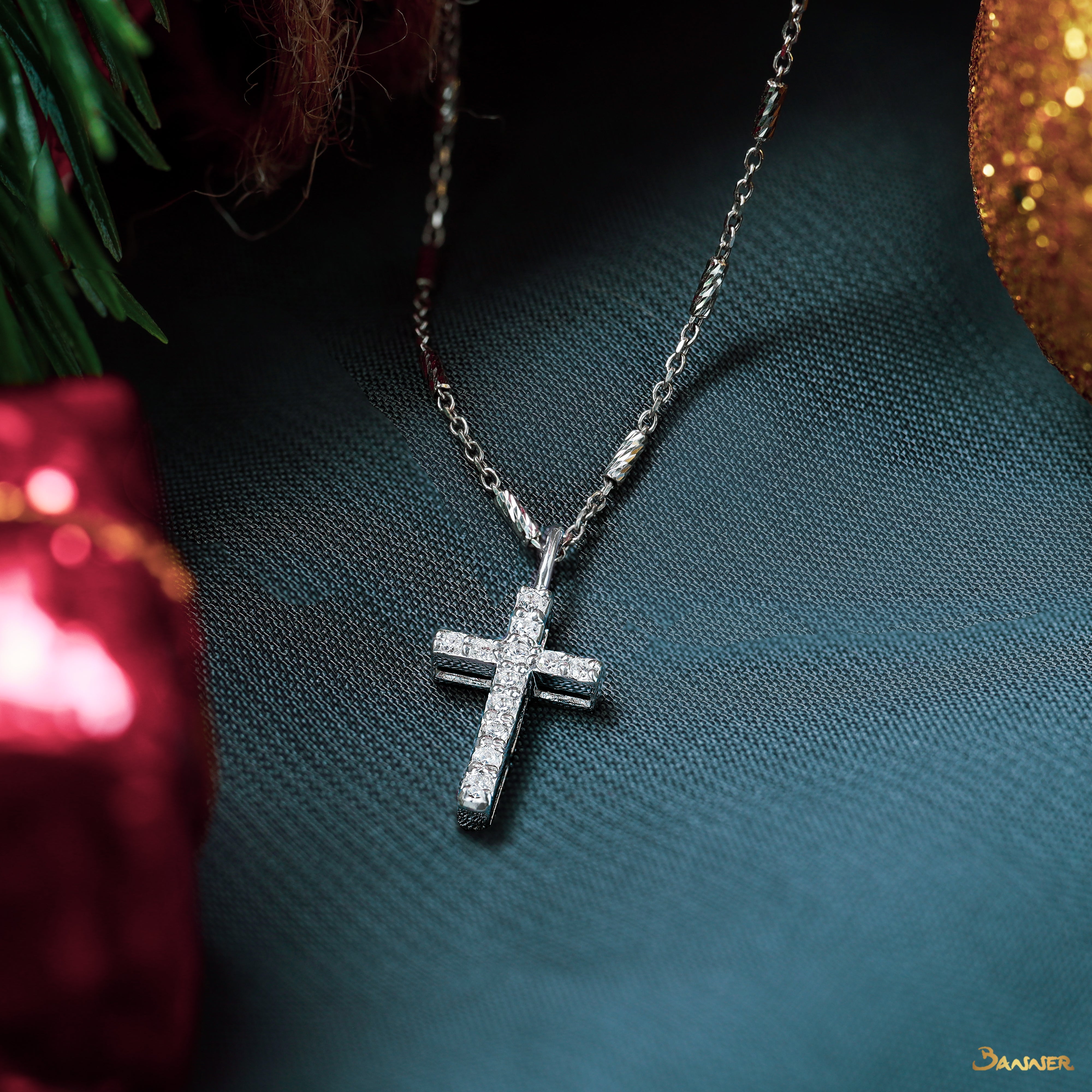 Diamond Cross Pendant(B)