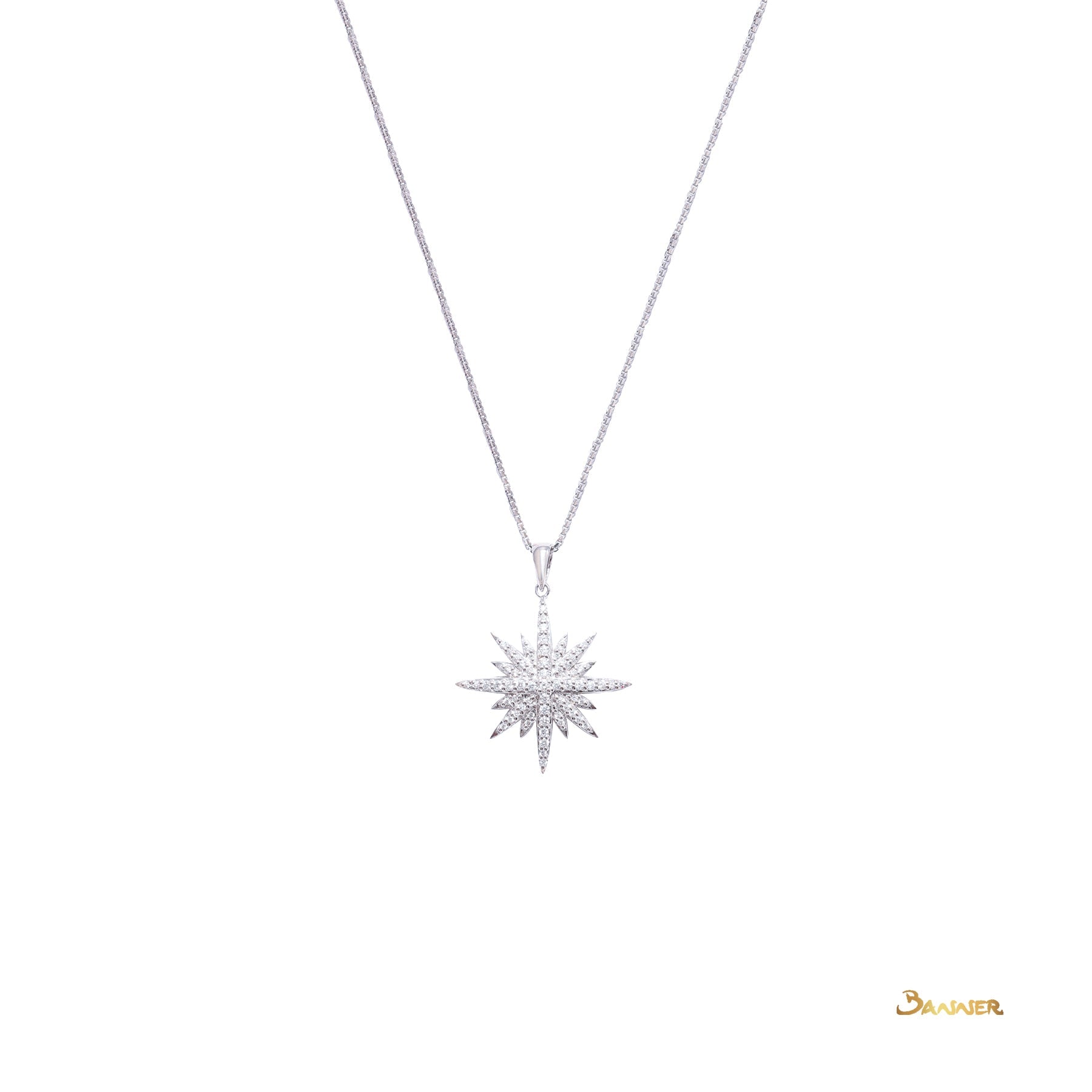 Diamond Snow Flake Pendant(B)