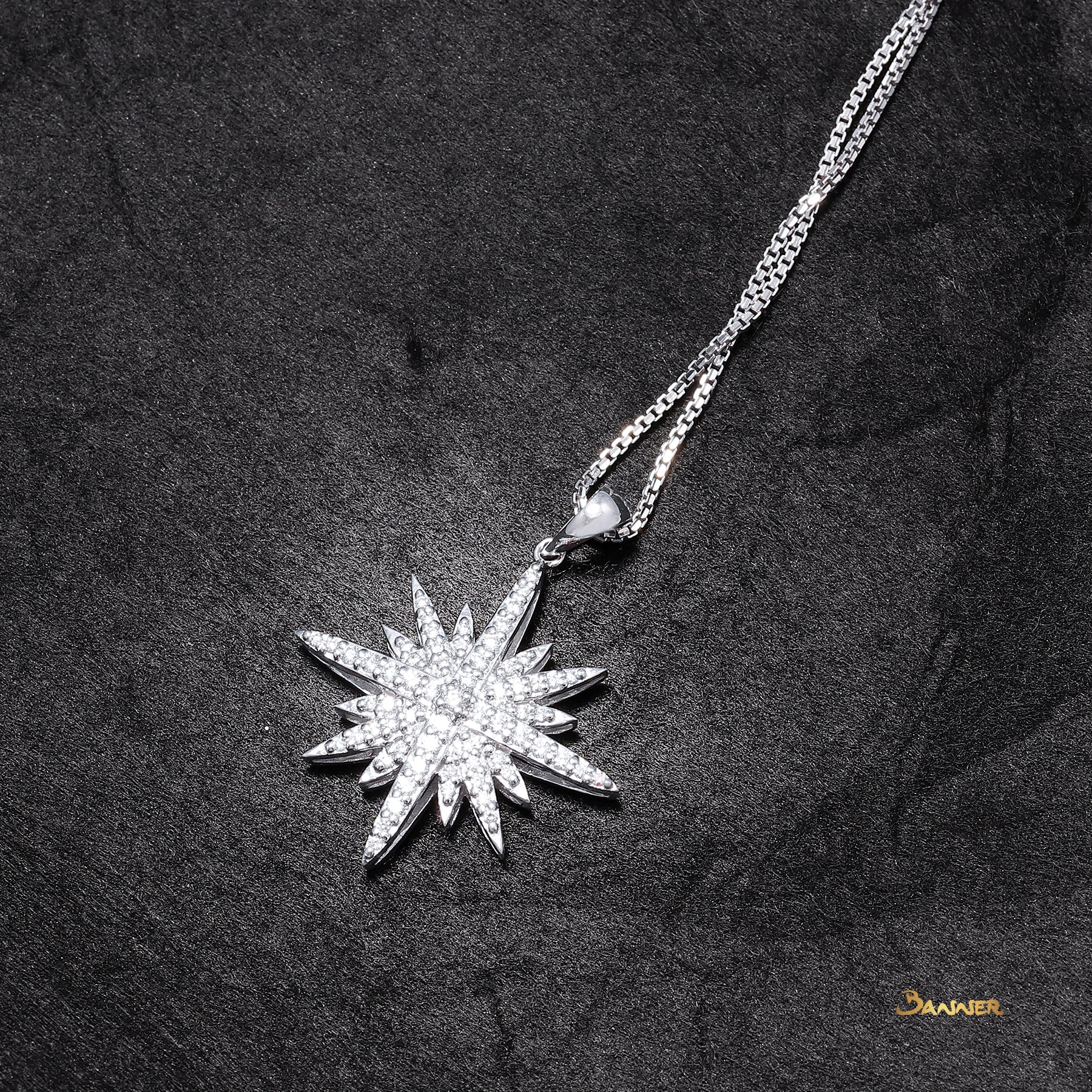 Diamond Snow Flake Pendant(B)