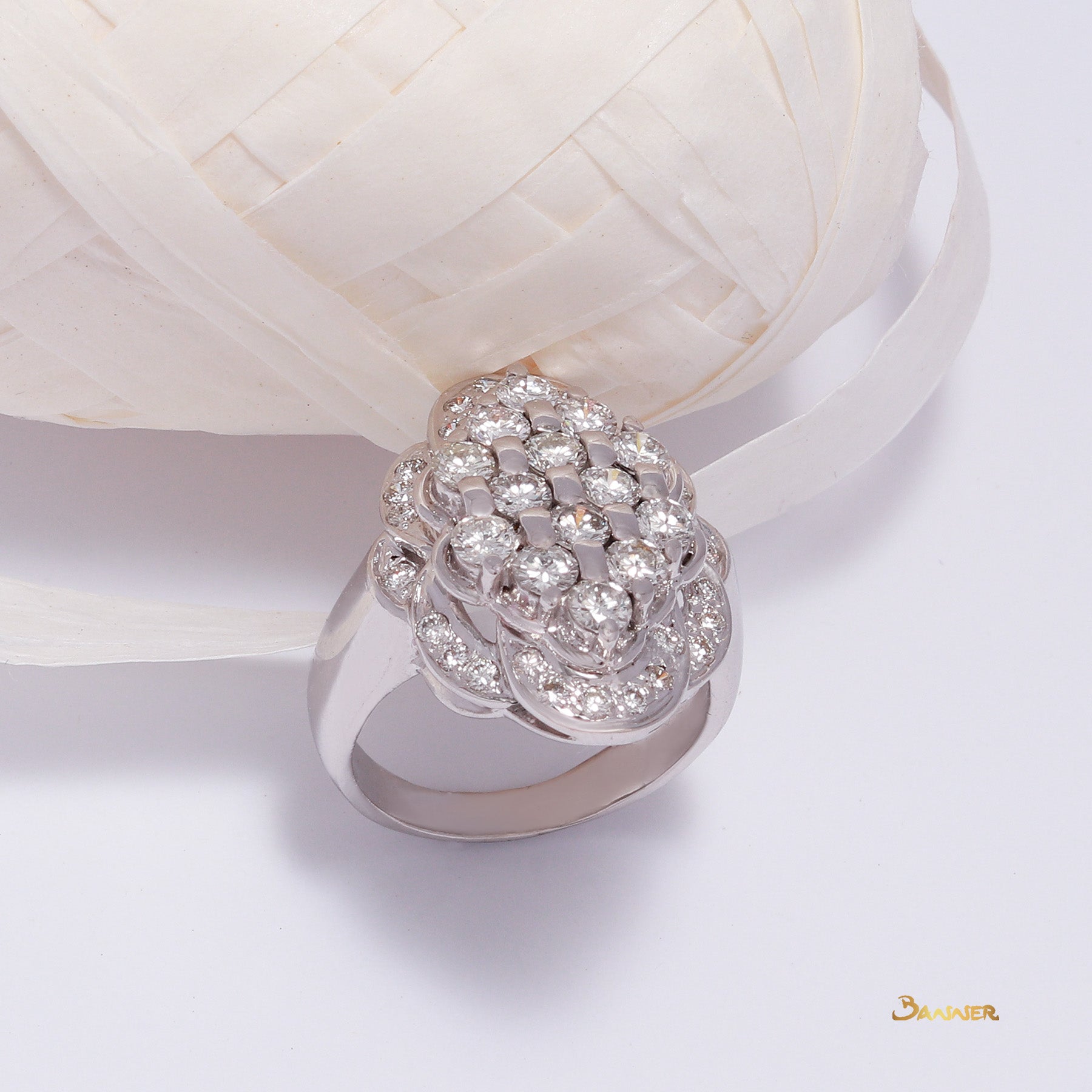 Diamond Kanote Ring ( 2.68 cts t.w )