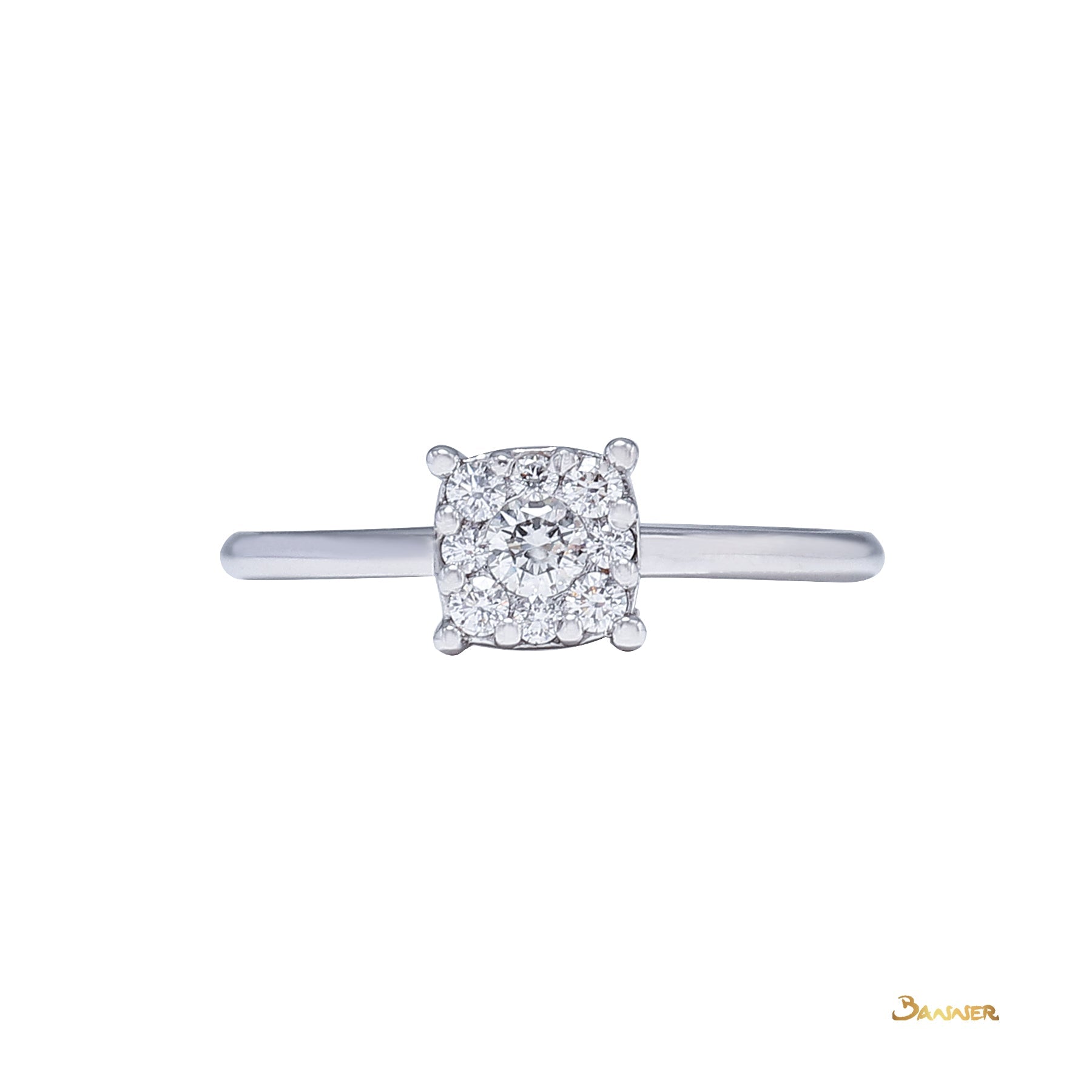 Diamond Invisible Setting Ring(B)