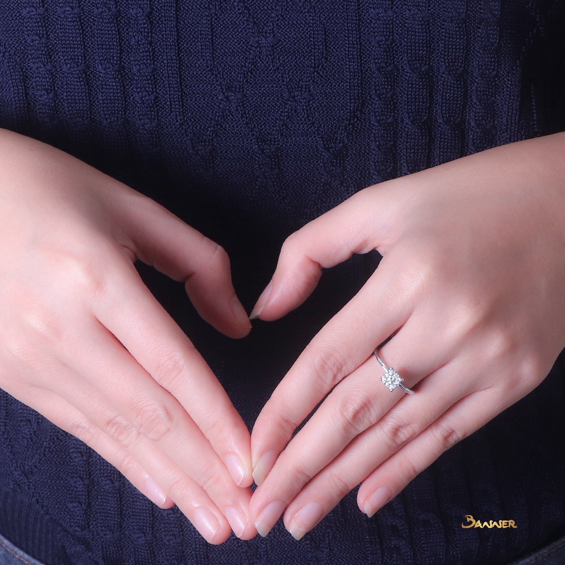 Diamond Invisible Setting Ring(B)