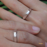 Diamond Engagement Ring ( 0.15 c.t ) Size 13