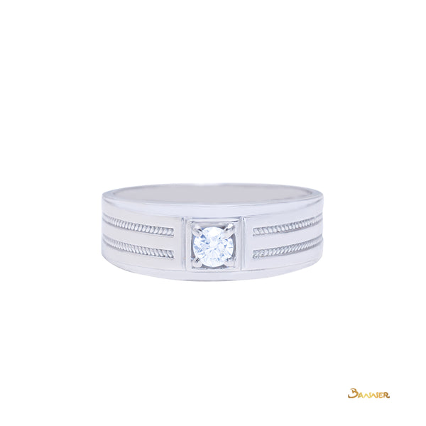 Diamond Engagement Male Ring