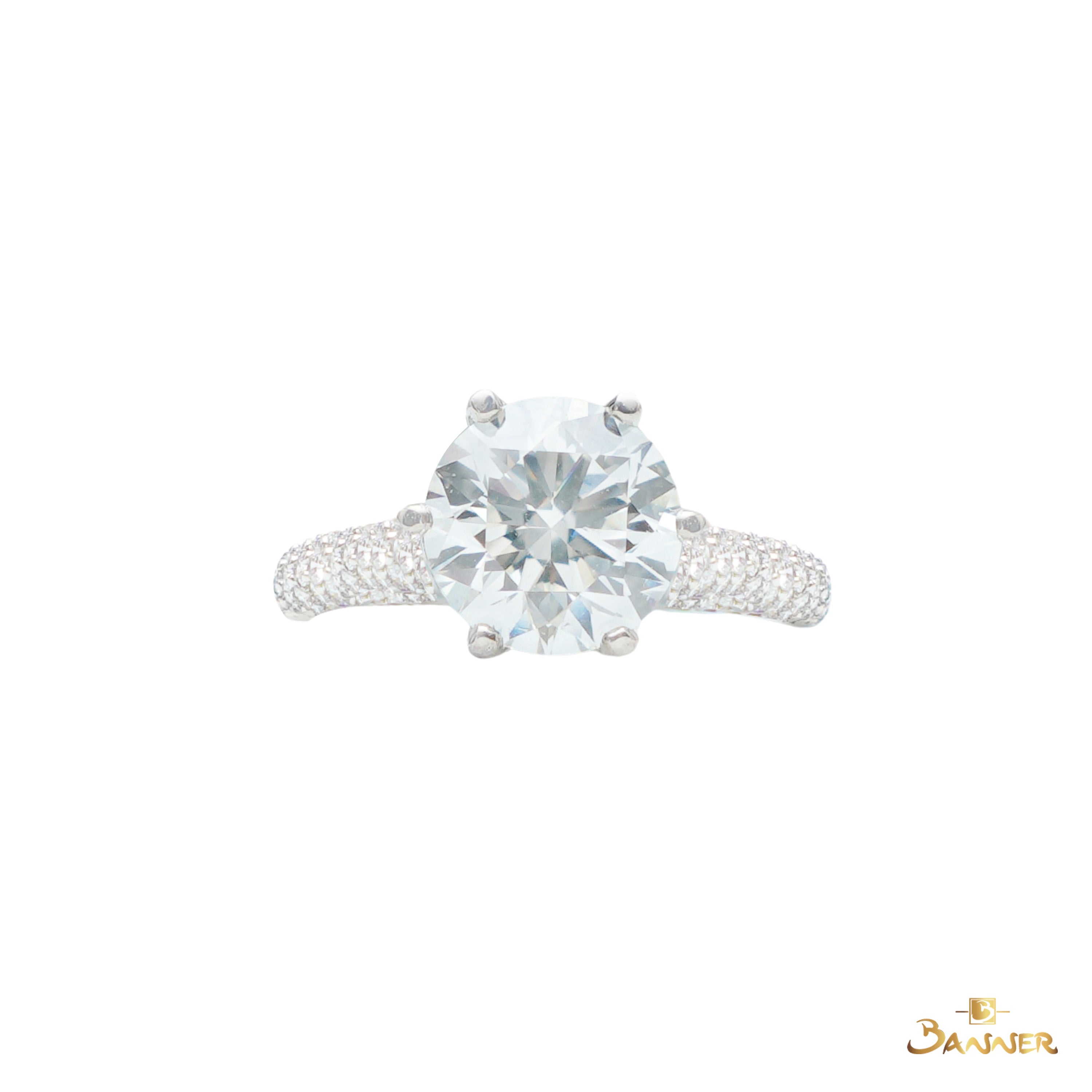 Diamond GIA Hidden Halo Engagement Ring