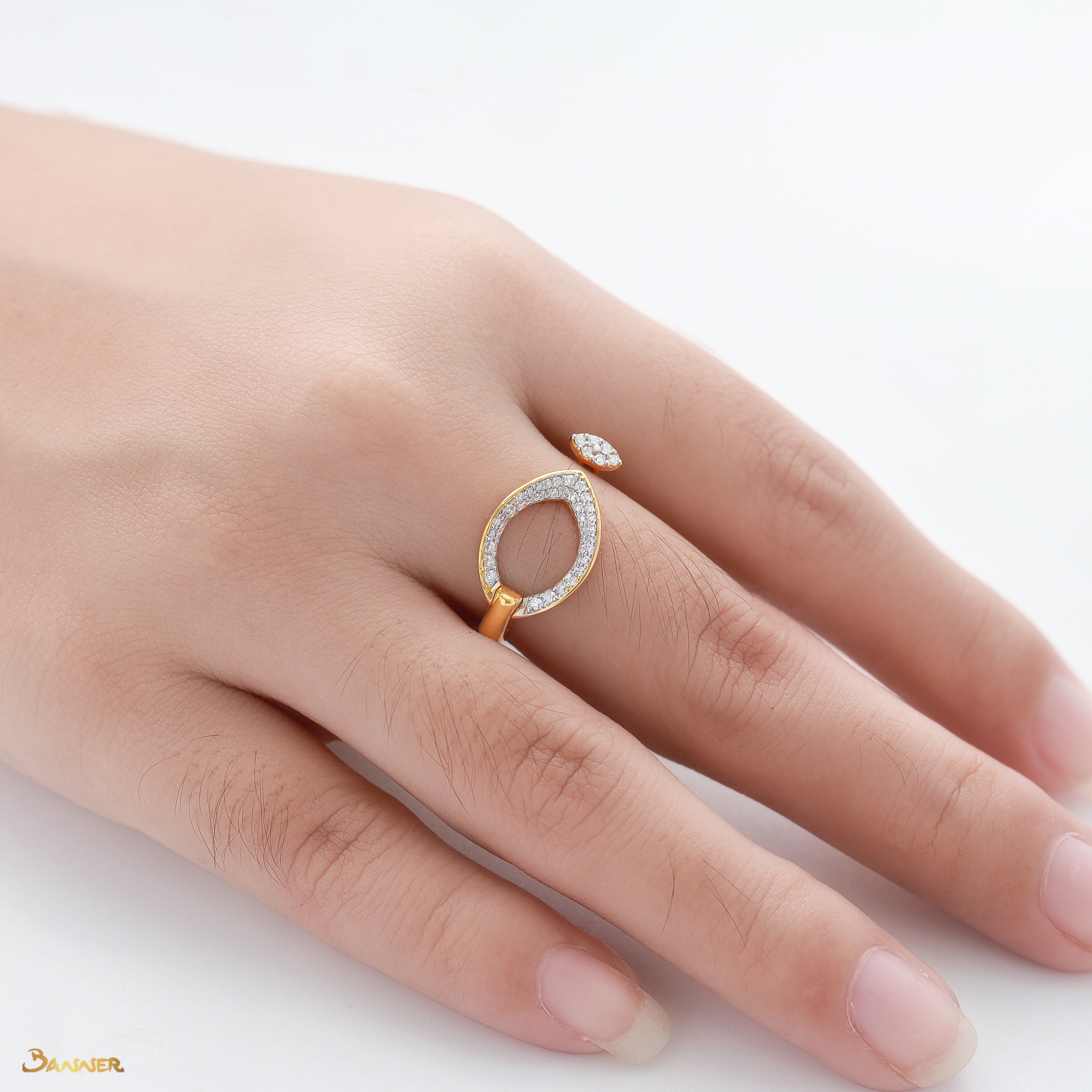 Diamond Toi - Et - Moi Ring(B)