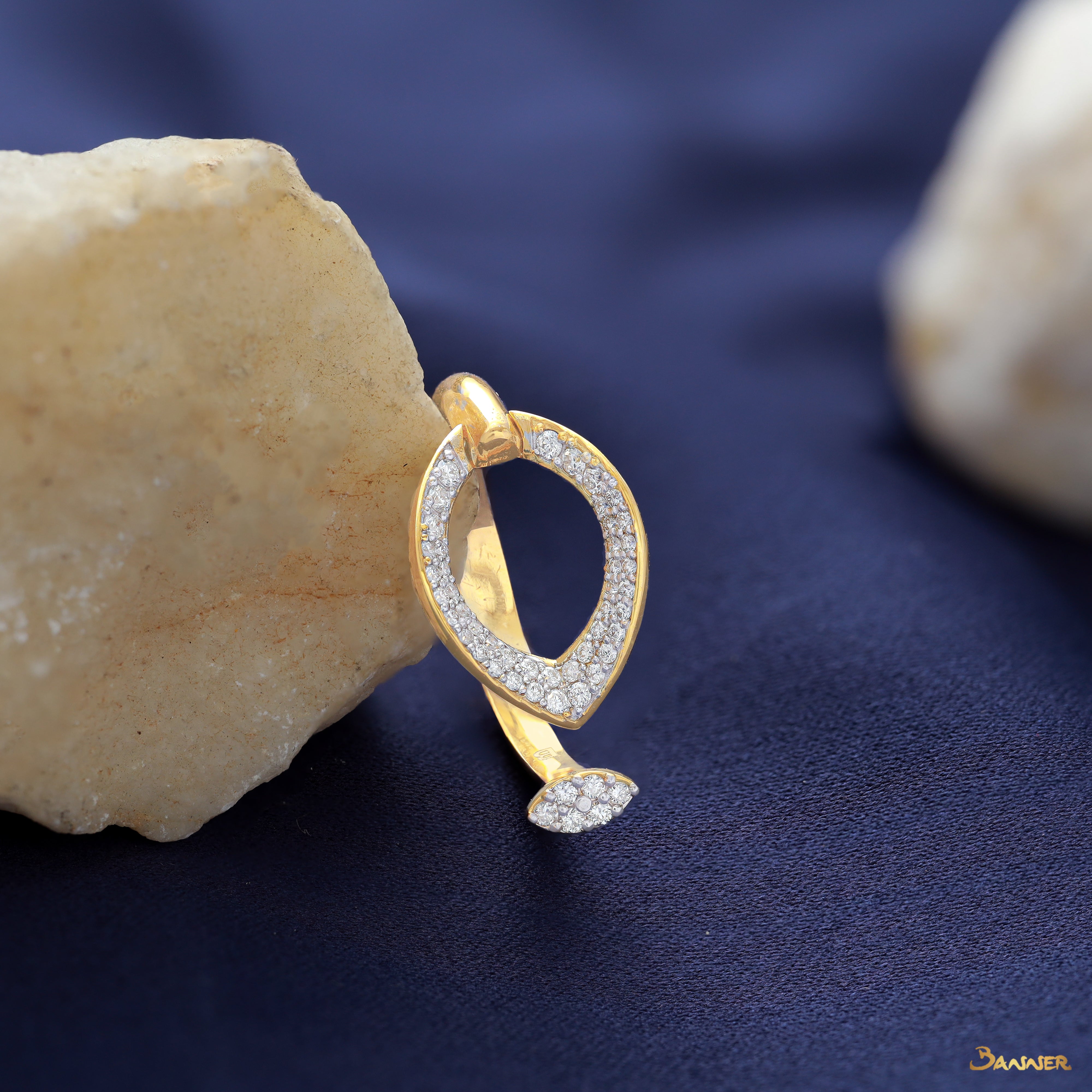 Diamond Toi - Et - Moi Ring(B)