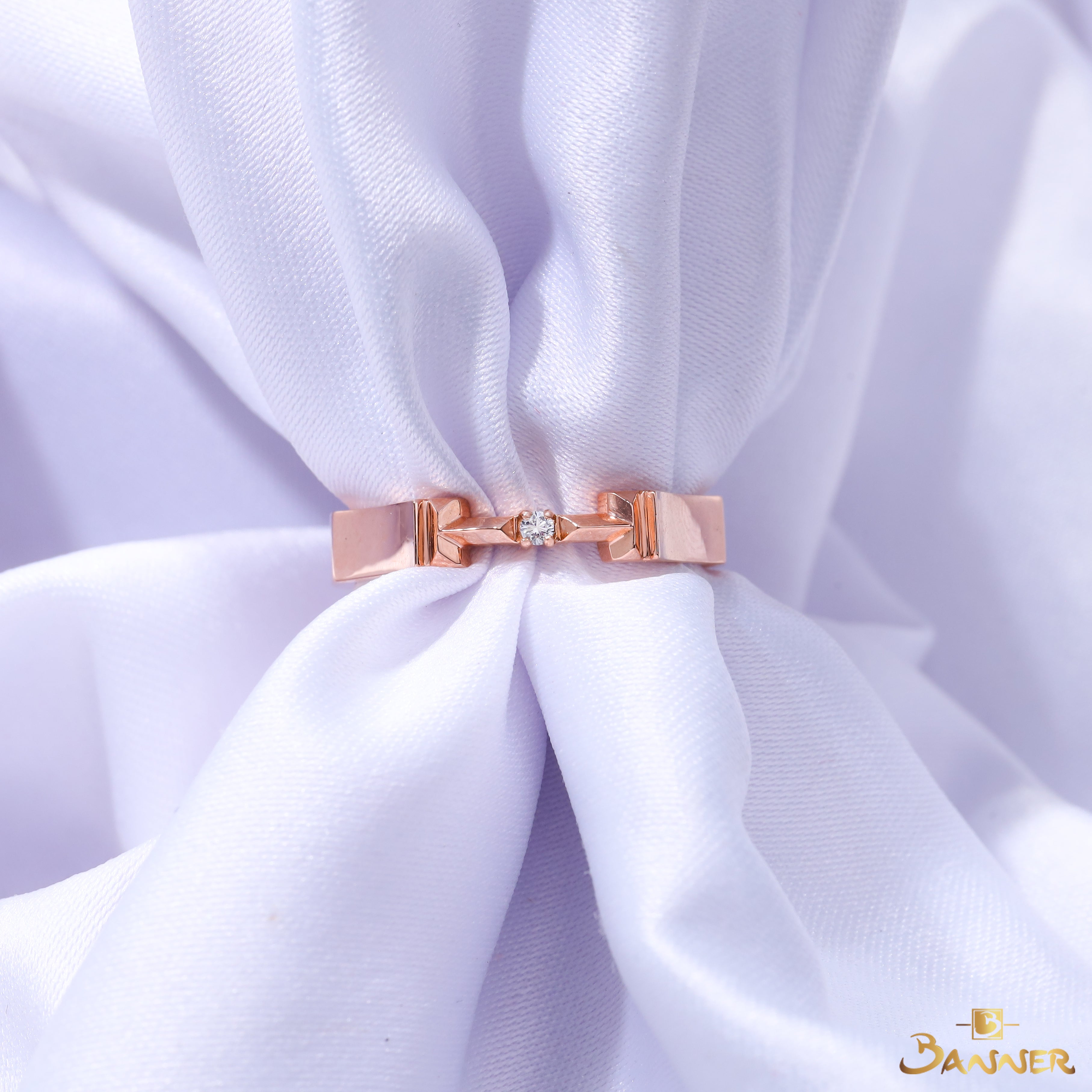 T True Diamond Link Ring
