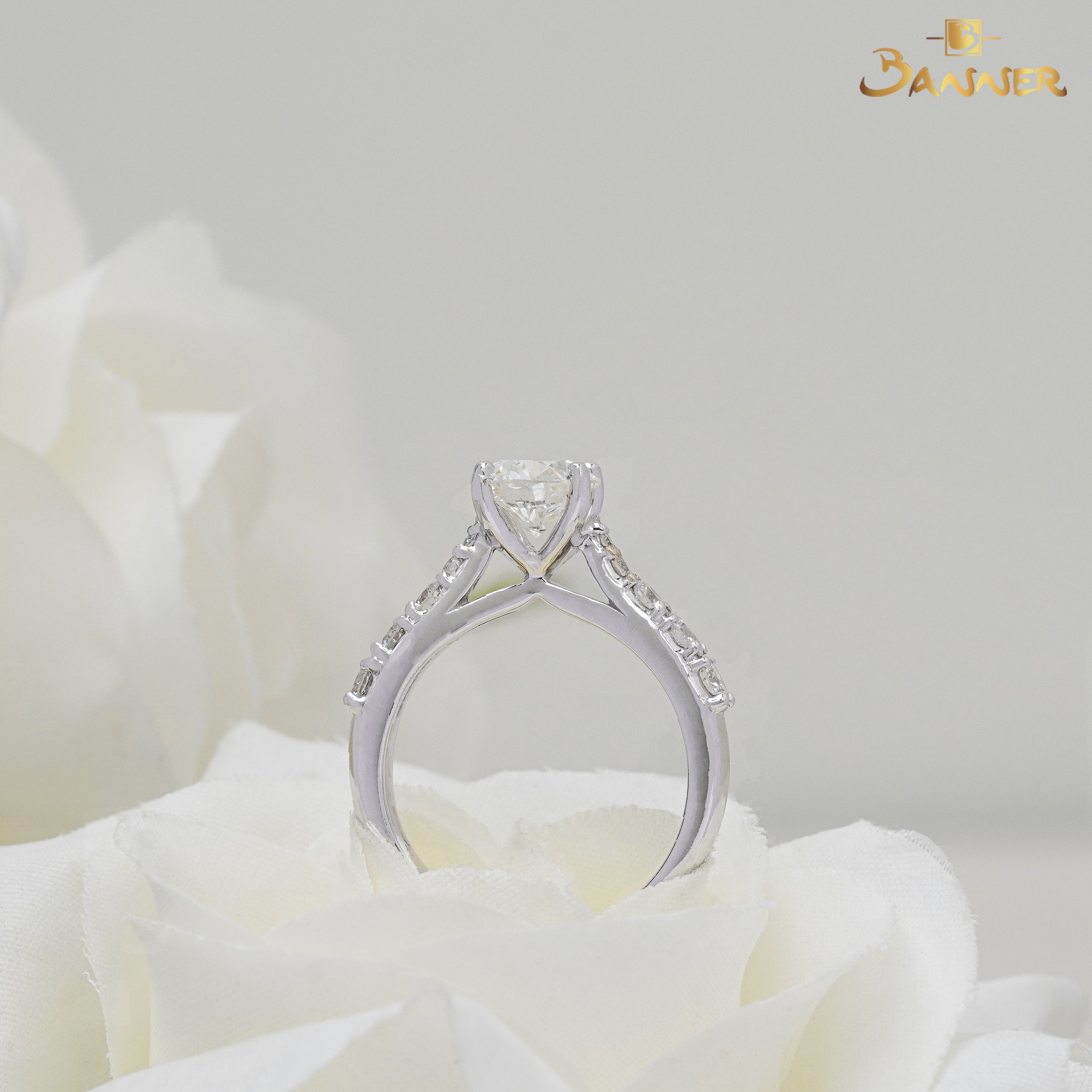 Diamond GIA Hidden Halo Engagement Ring