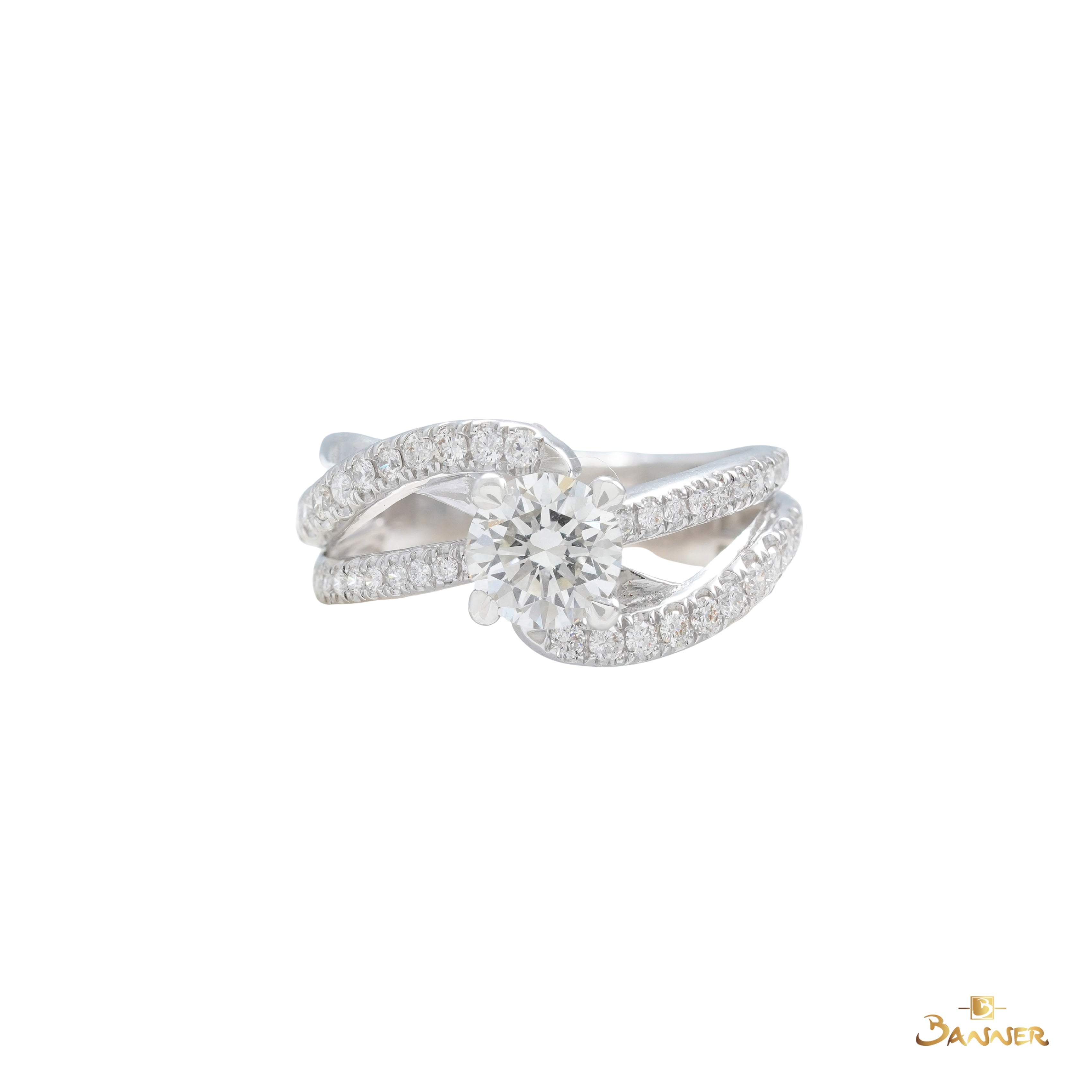 Diamond GIA 3-Roll Twist Ring  (I,VVS2,3Ex) (GIA 7523728885)