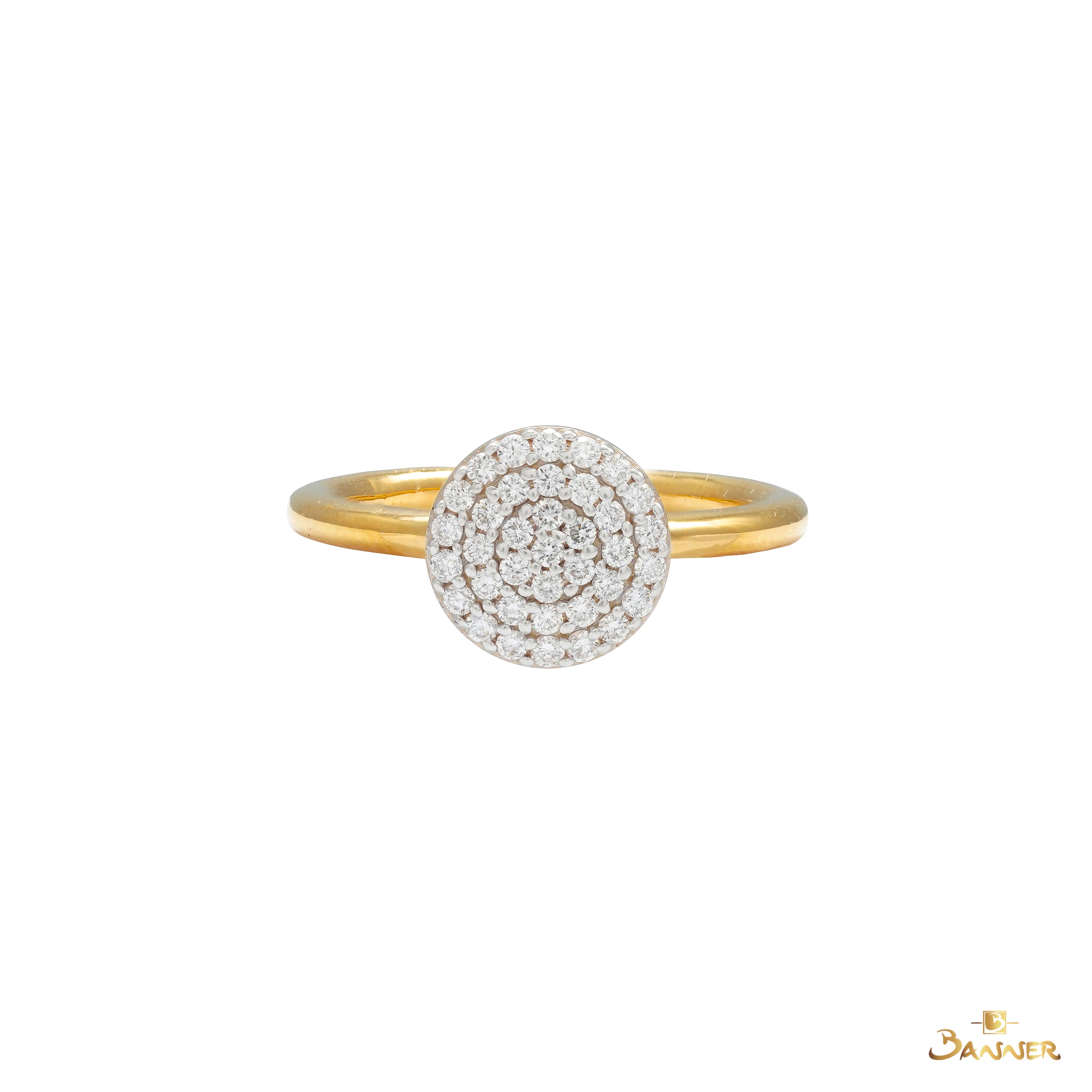 Diamond Invisible Circle Ring