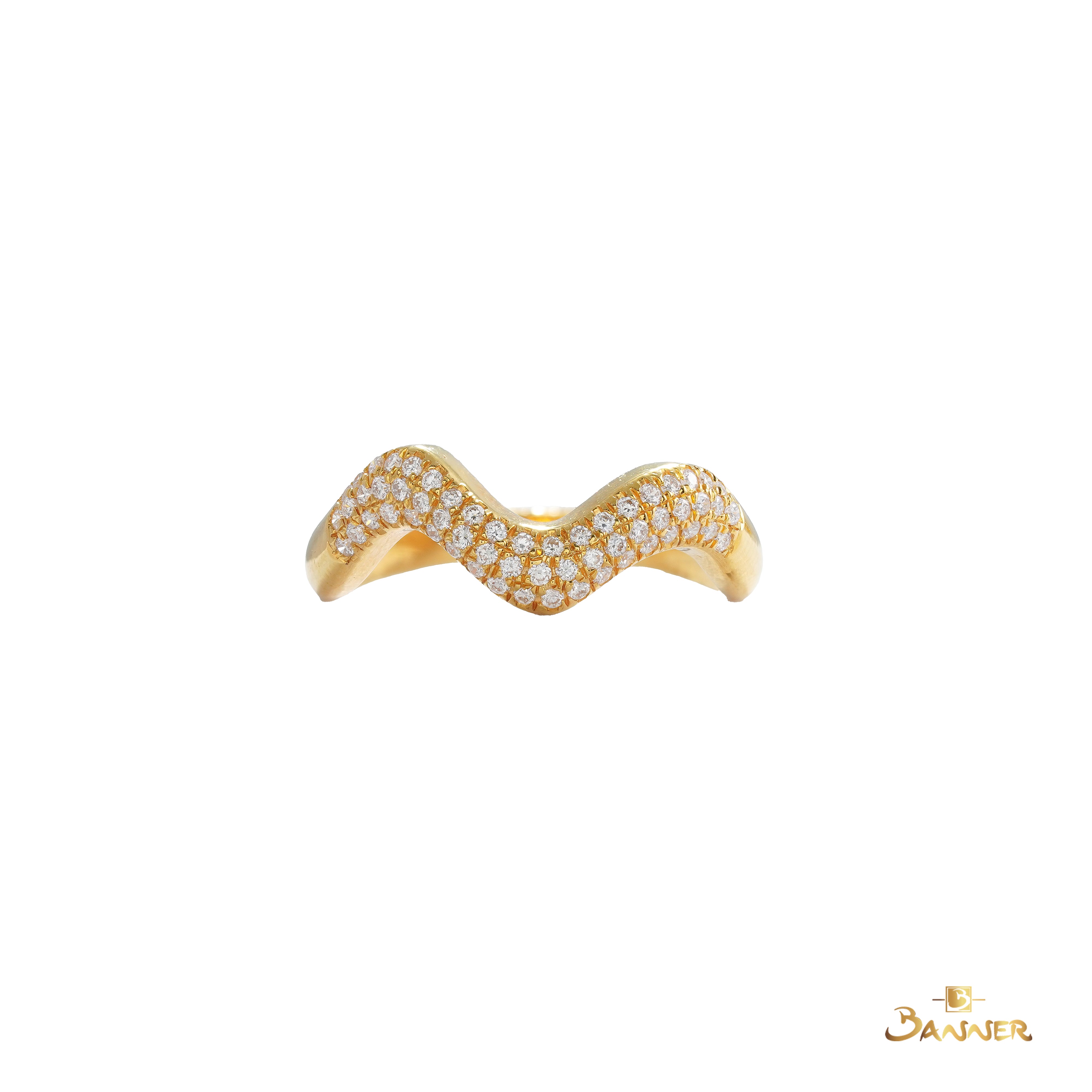 Diamond Wave Ring