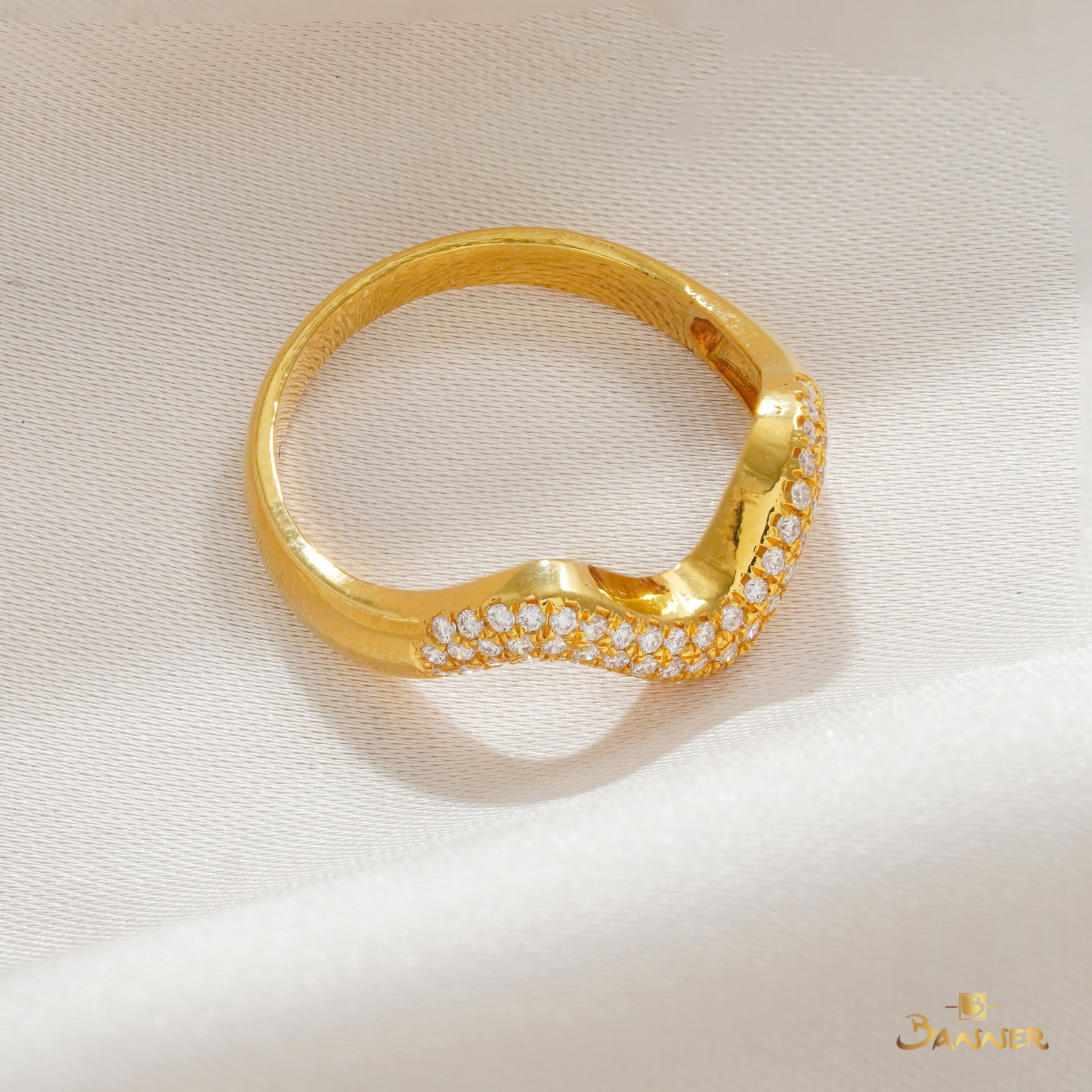 Diamond Wave Ring