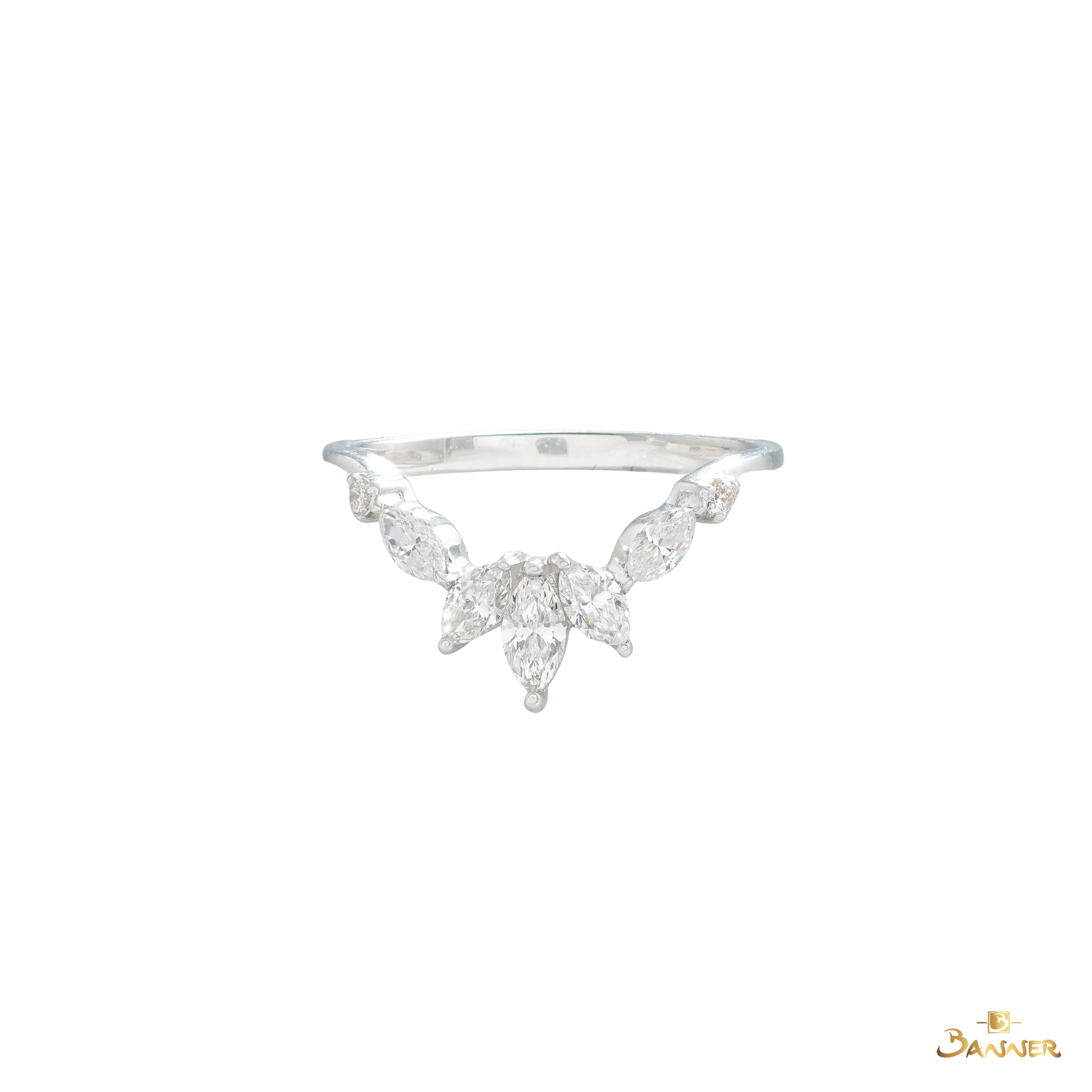 Diamond Vine Leaf Ring