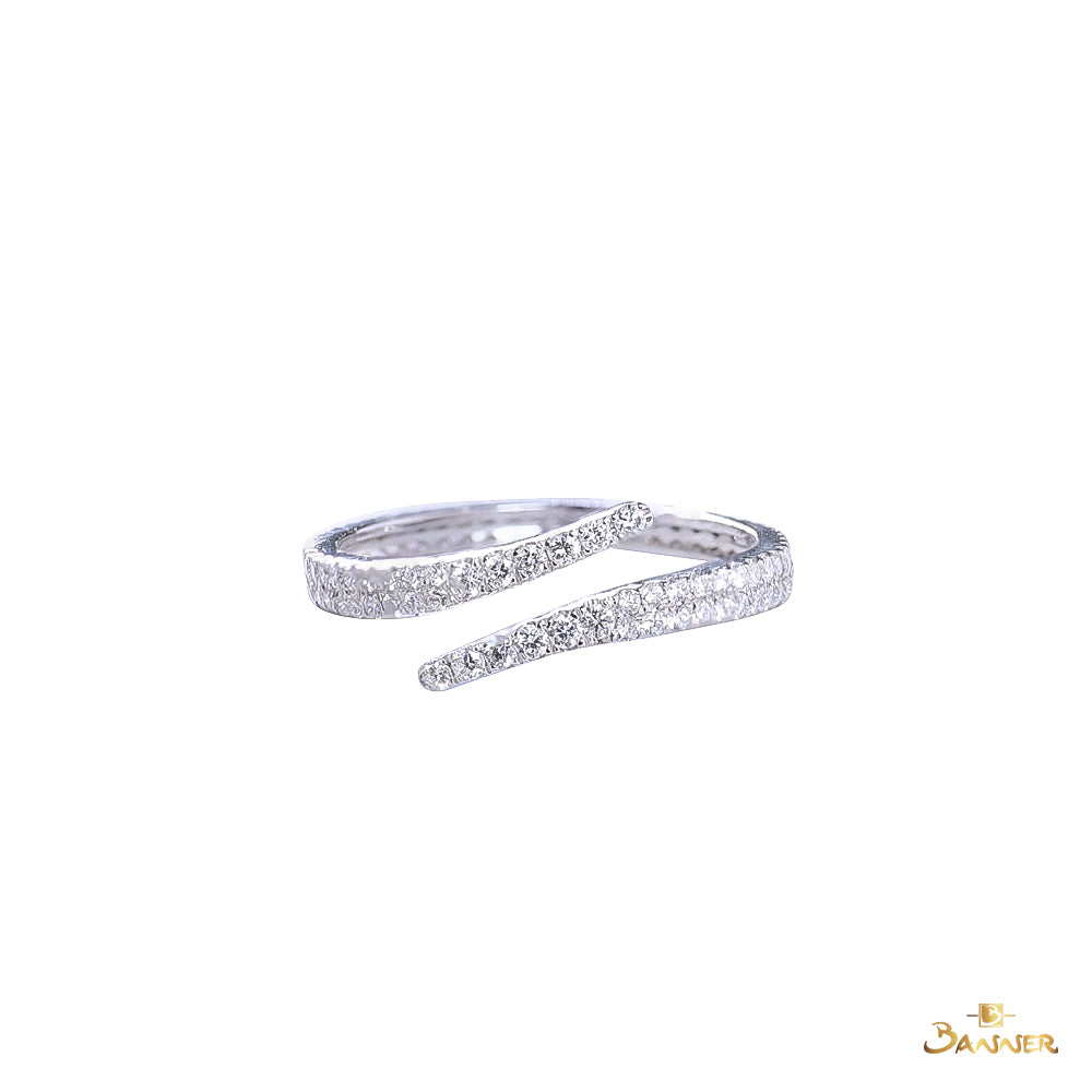Diamond Bypass Ring