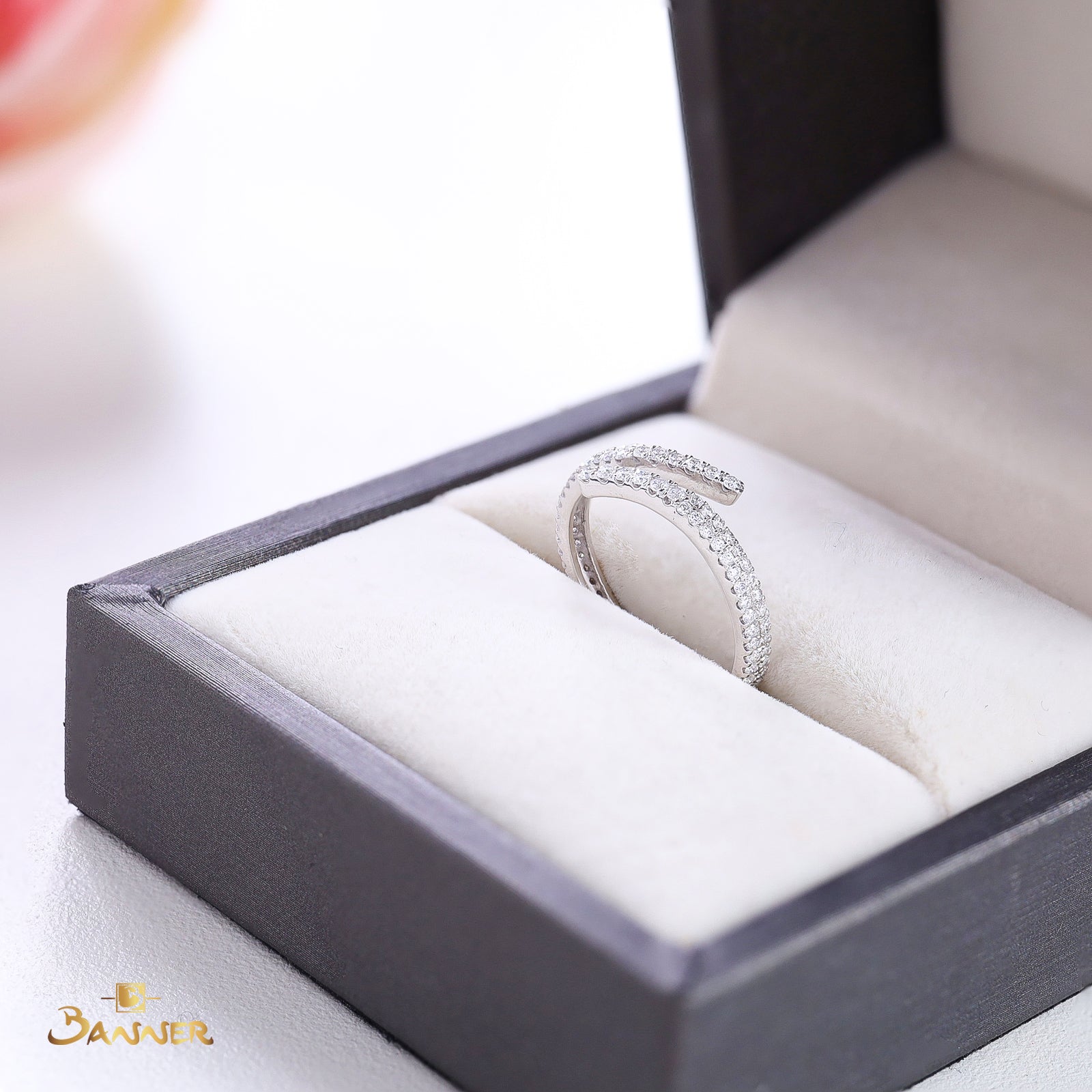 Diamond Bypass Ring