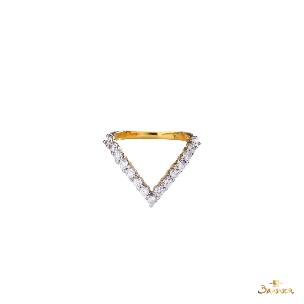 Diamond Chevron  Ring