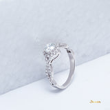 Diamond Infinity Halo Ring  ( 0.47 c.t , I color IF , 3Ex, GIA Certified )