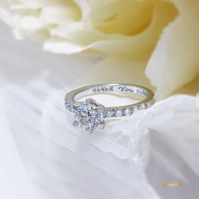 Diamond Engagement Ring  (0.8 ct. I IF diamond)