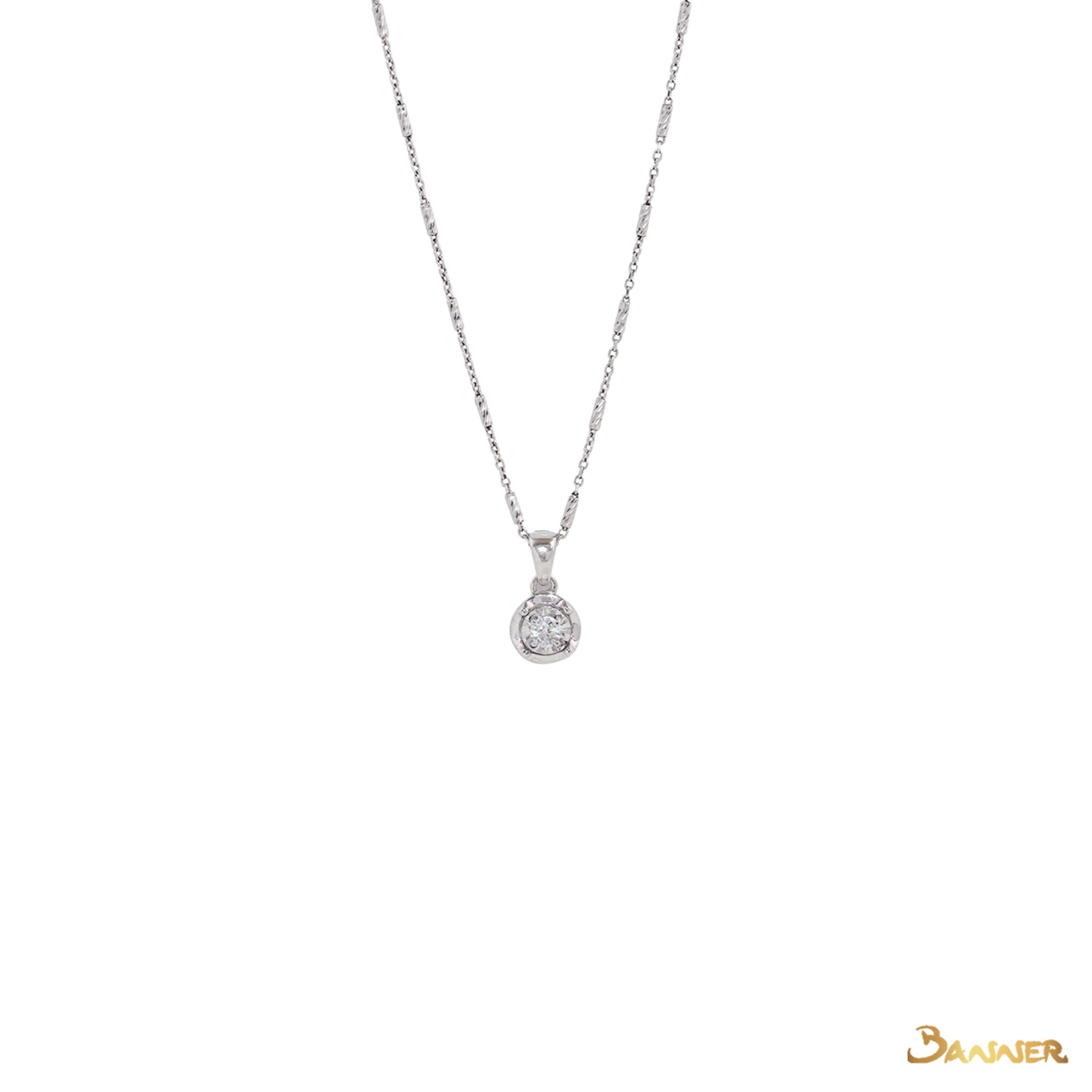 Diamond Solitaire Pendant