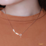 Diamond and Rose Gold Necklace (Customizable)