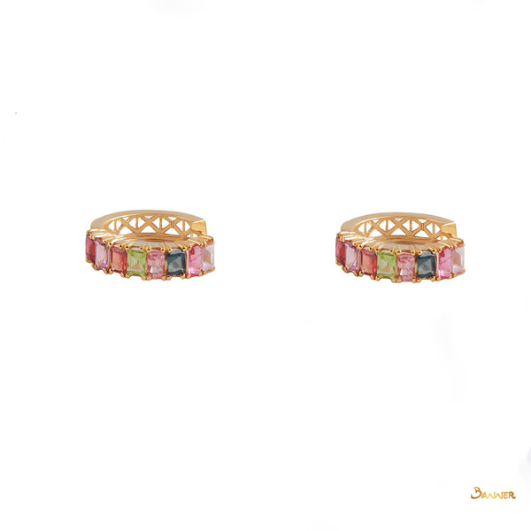 Multi-colored Spinel Earrings