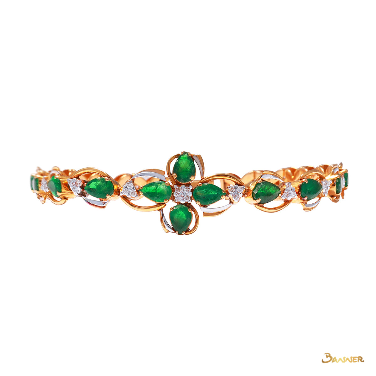 Emerald Rain-drop Bracelet