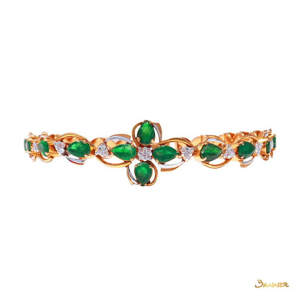 Emerald Rain-drop Bracelet