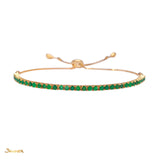 Emerald Petite Bracelet (Adjustable)