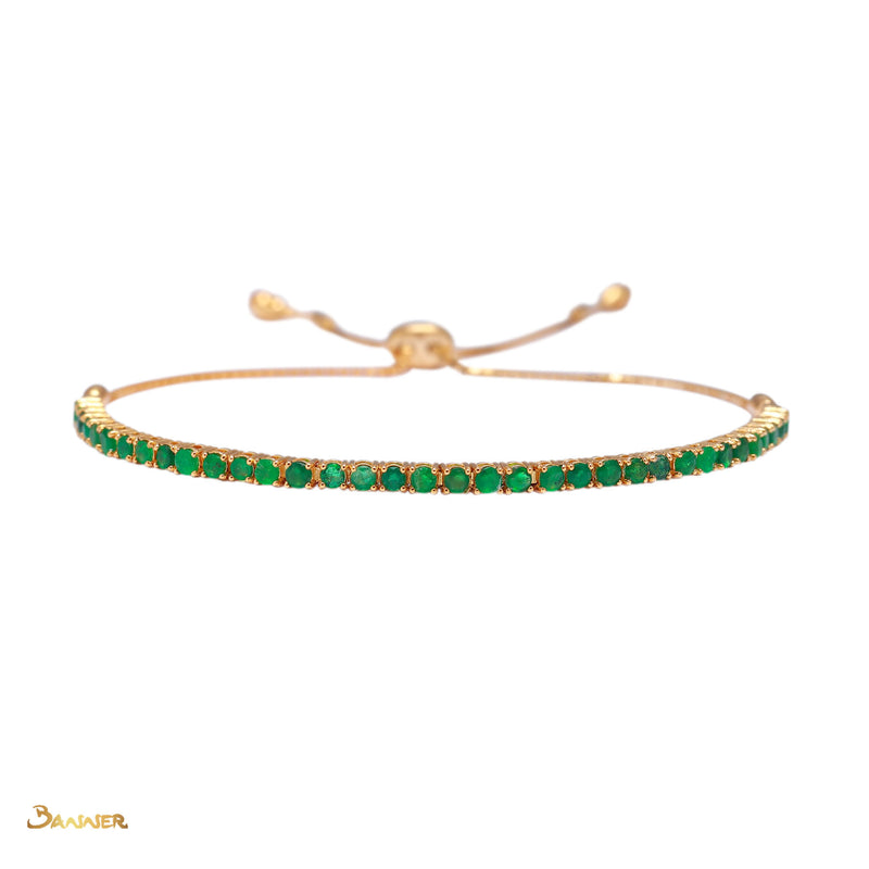 Emerald Petite Bracelet (Adjustable)