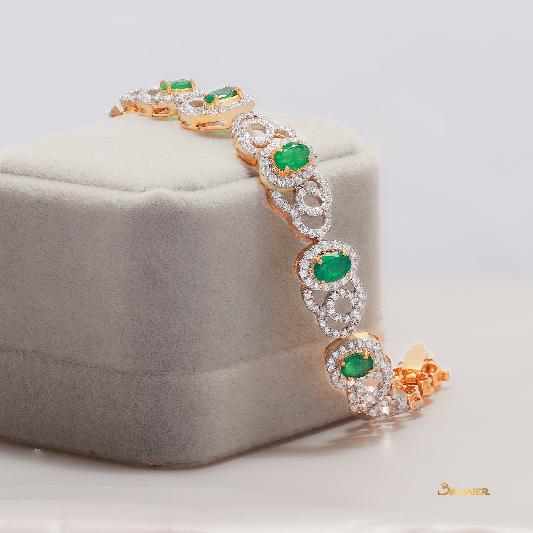 Emerald and Diamond Kanote Bracelet