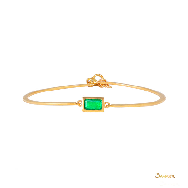 Emerald Solitaire Bracelet