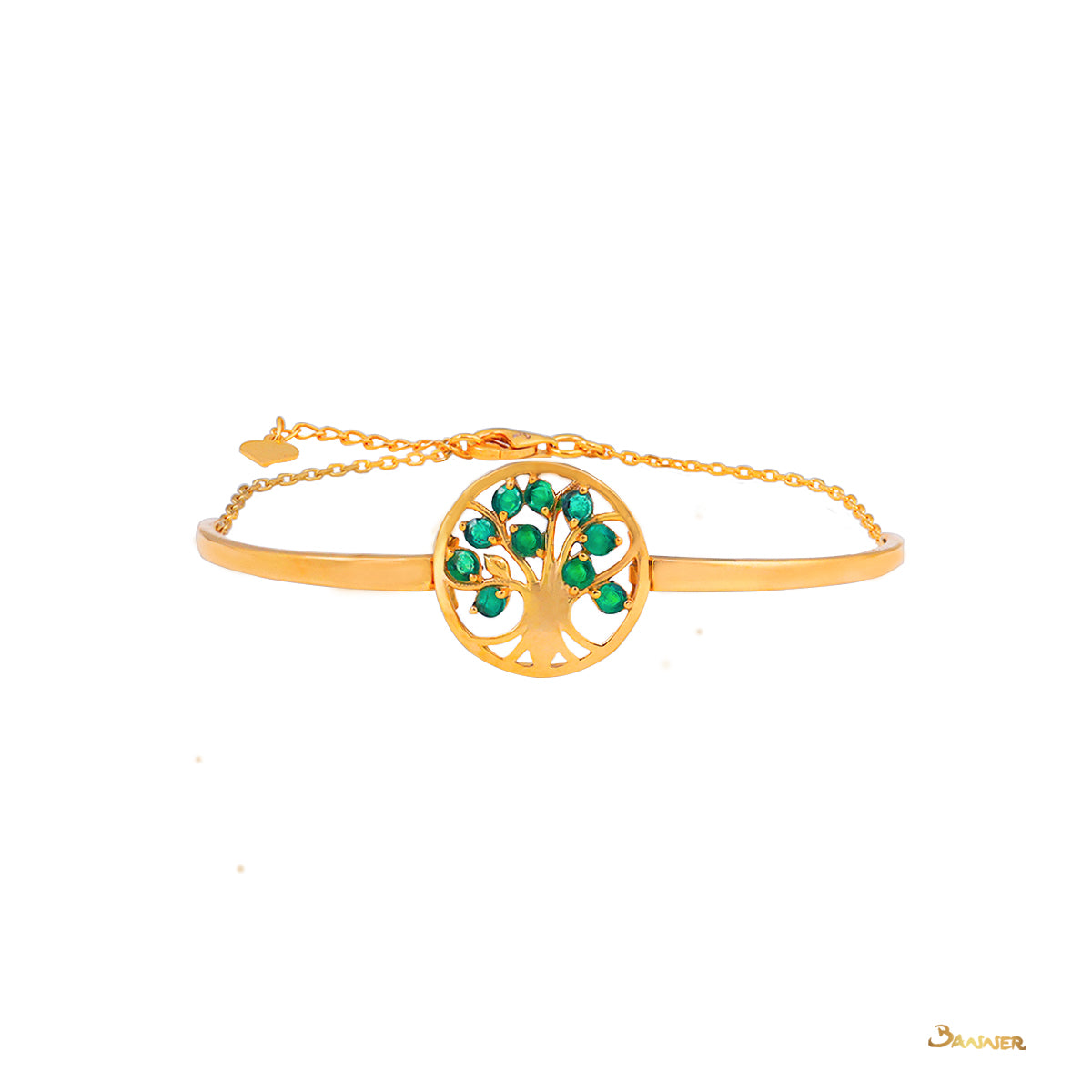 Emerald Tree of Life Bracelet